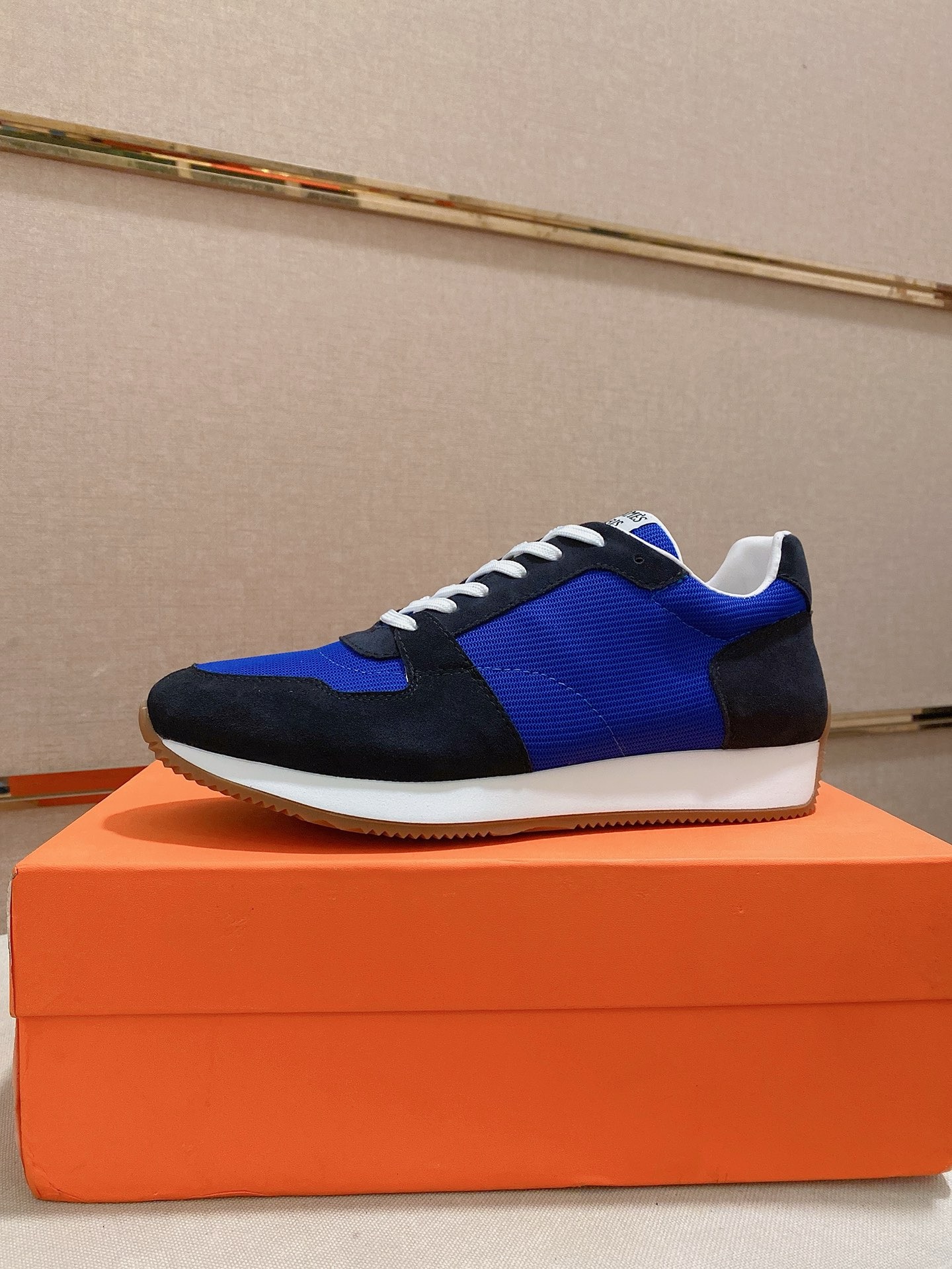 Hermès Men's Blue Suede & Leather Sneakers, Sizes 38-44 EU 2 i1742631611056 1806 0 0