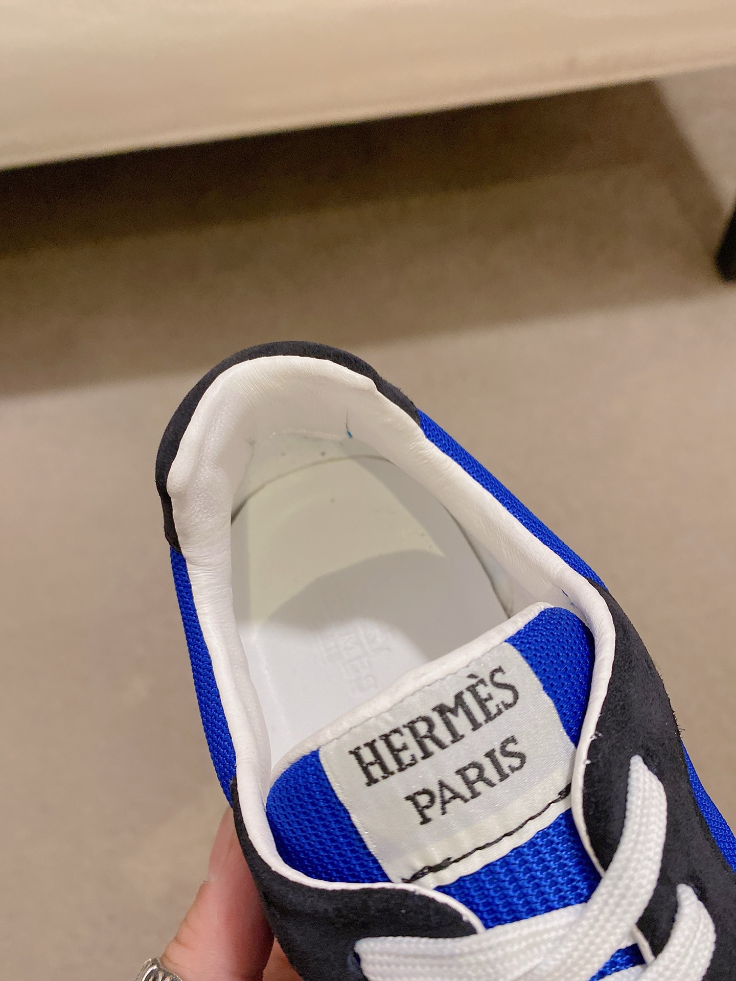 Hermès Men's Blue Suede & Leather Sneakers, Sizes 38-44 EU 7 i1742631611057 4356 0 5