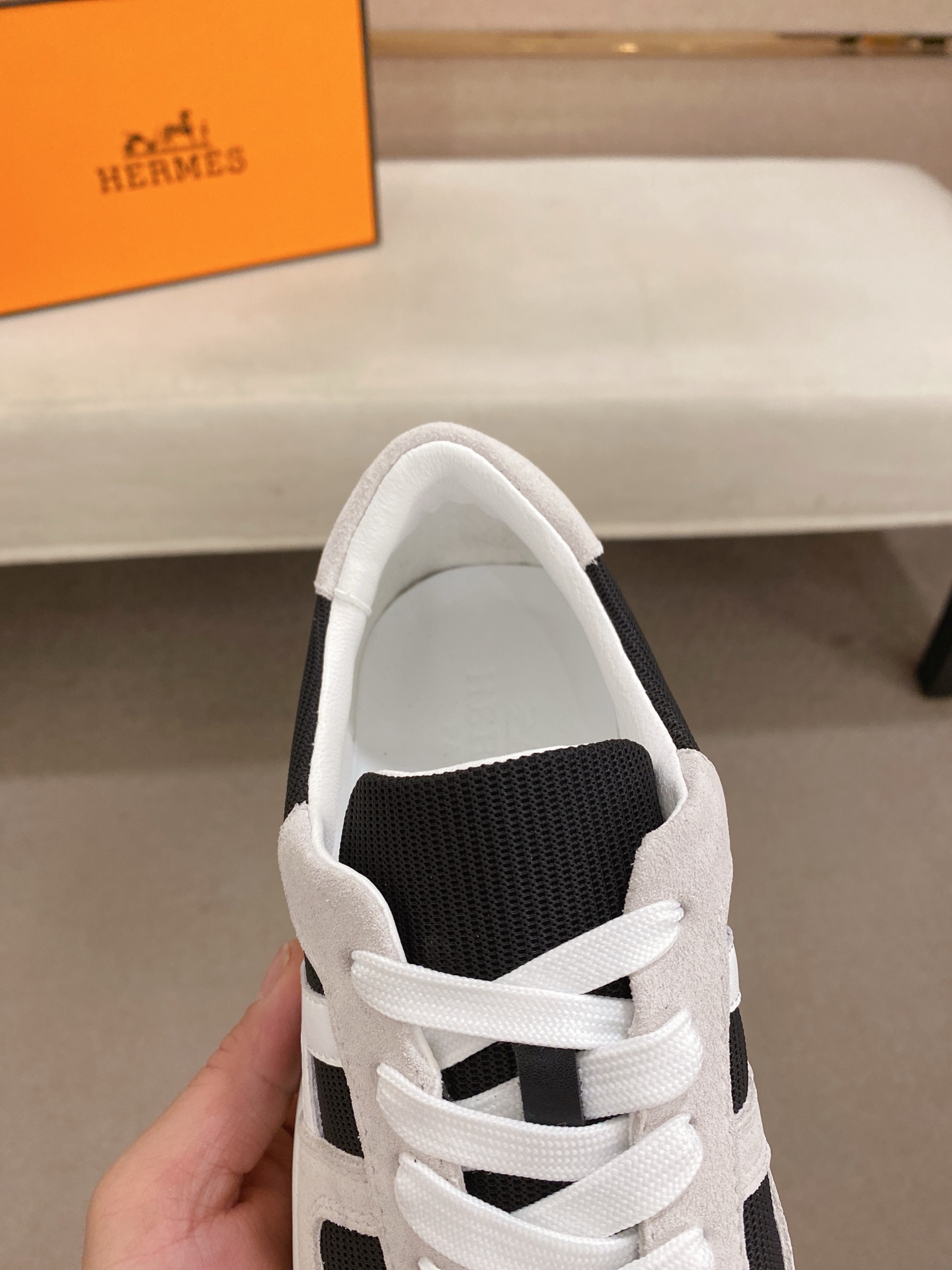 Hermes Men's Classic Original Leather Sneakers Size 38-44 7 i1742636410141 8484 0 5