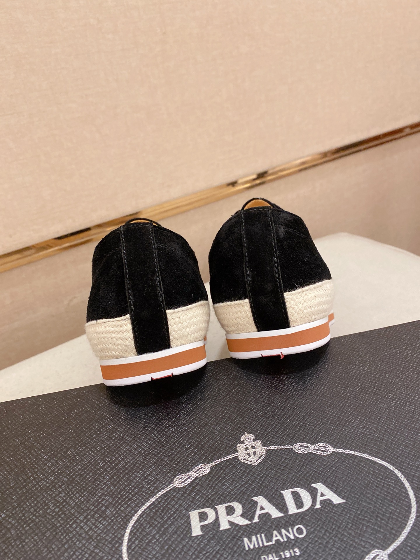 Prada Men's Black Suede Espadrille Sneakers - Classic Style 9 i1743233233244 1221 0 7