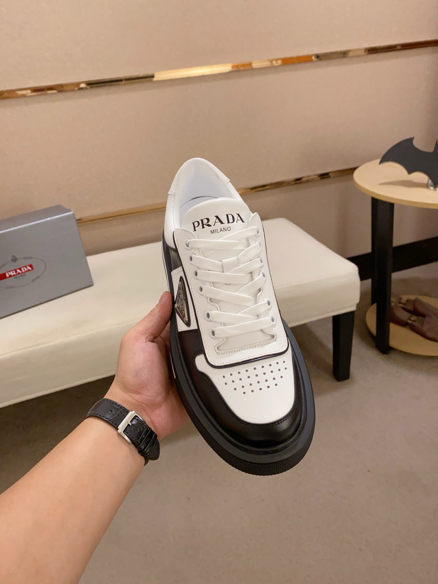 Prada Men's Leather Sneakers - Stylish Comfort & Original Design 3 i1743320742034 3429 0 1