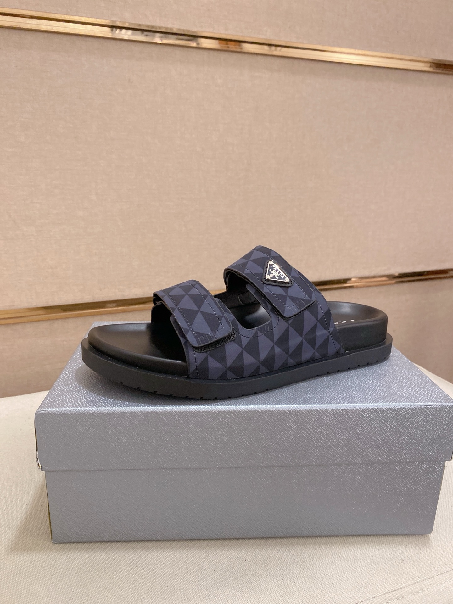 Prada Men's Sandals with Geometric Pattern and Adjustable Straps - Size 38-44 2 i1744444078804 2331 0 0