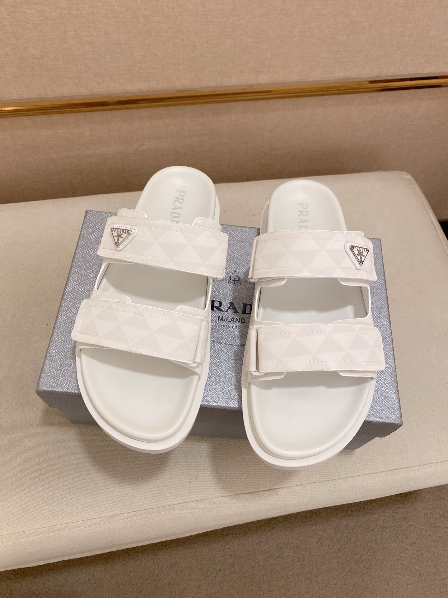 Prada Men's Leather Sandals with Adjustable Straps - Sizes 38-44 7 i1744444111242 9825 0 5