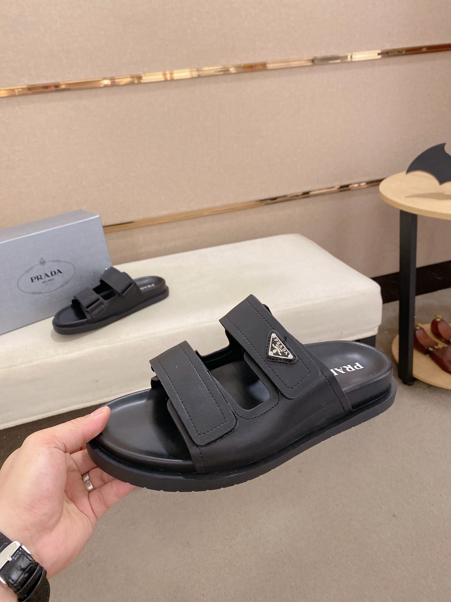 Prada Men's Leather Sandals with Adjustable Straps, Sizes 38-44 - Premium Quality 4 i1744444161533 1780 0 2