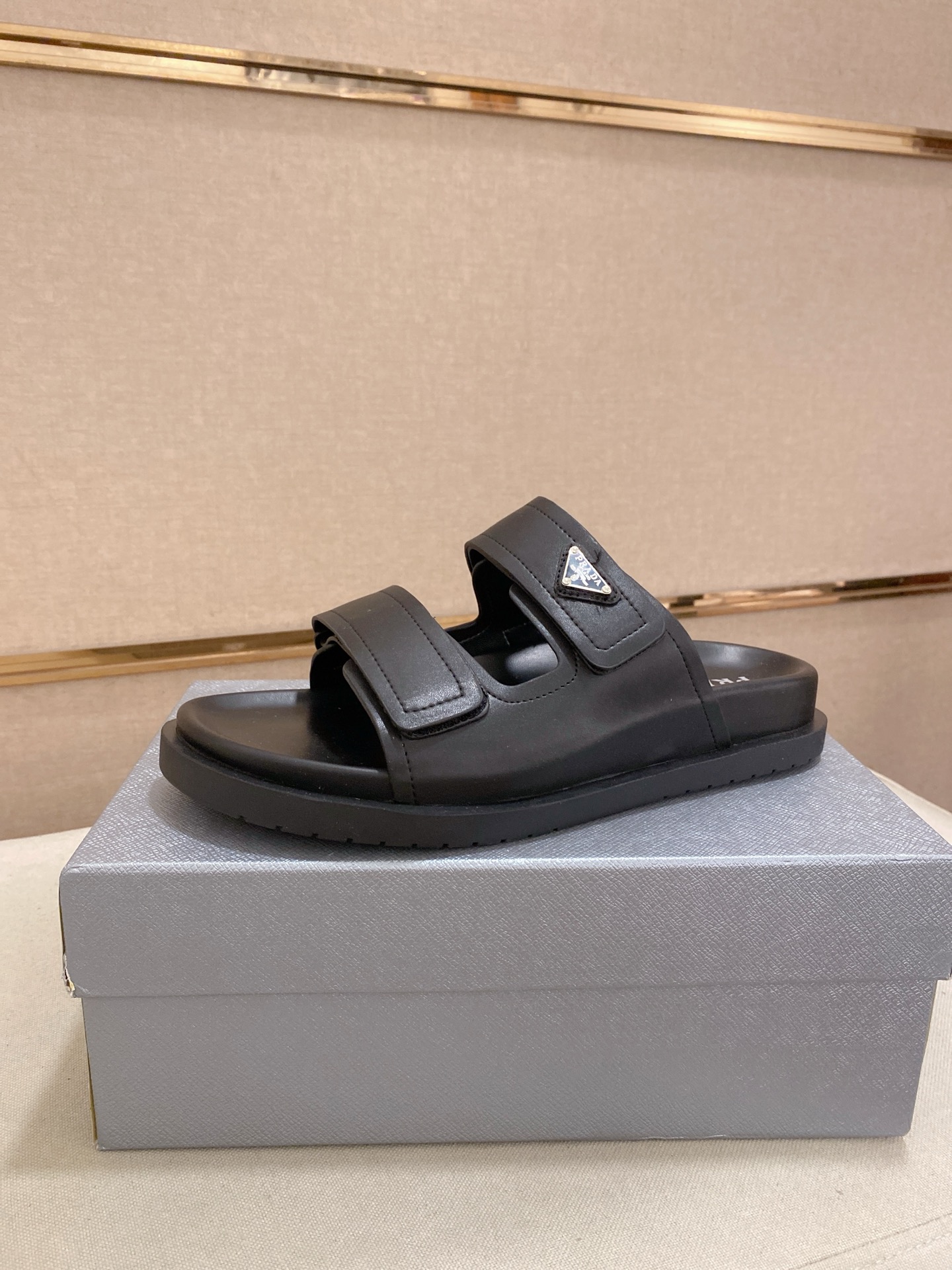 Prada Men's Leather Sandals with Adjustable Straps, Sizes 38-44 - Premium Quality 2 i1744444163218 8413 0 0