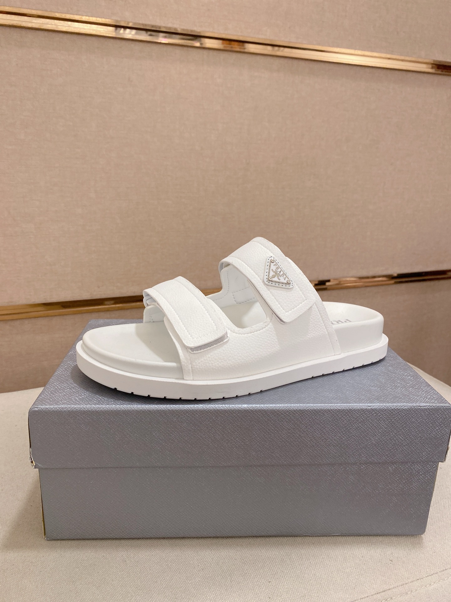 Prada Men's Leather Sandals - Italian Craftsmanship, Ultimate Comfort 1 Prada Men's Leather Sandals - Italian Craftsmanship, Ultimate Comfort