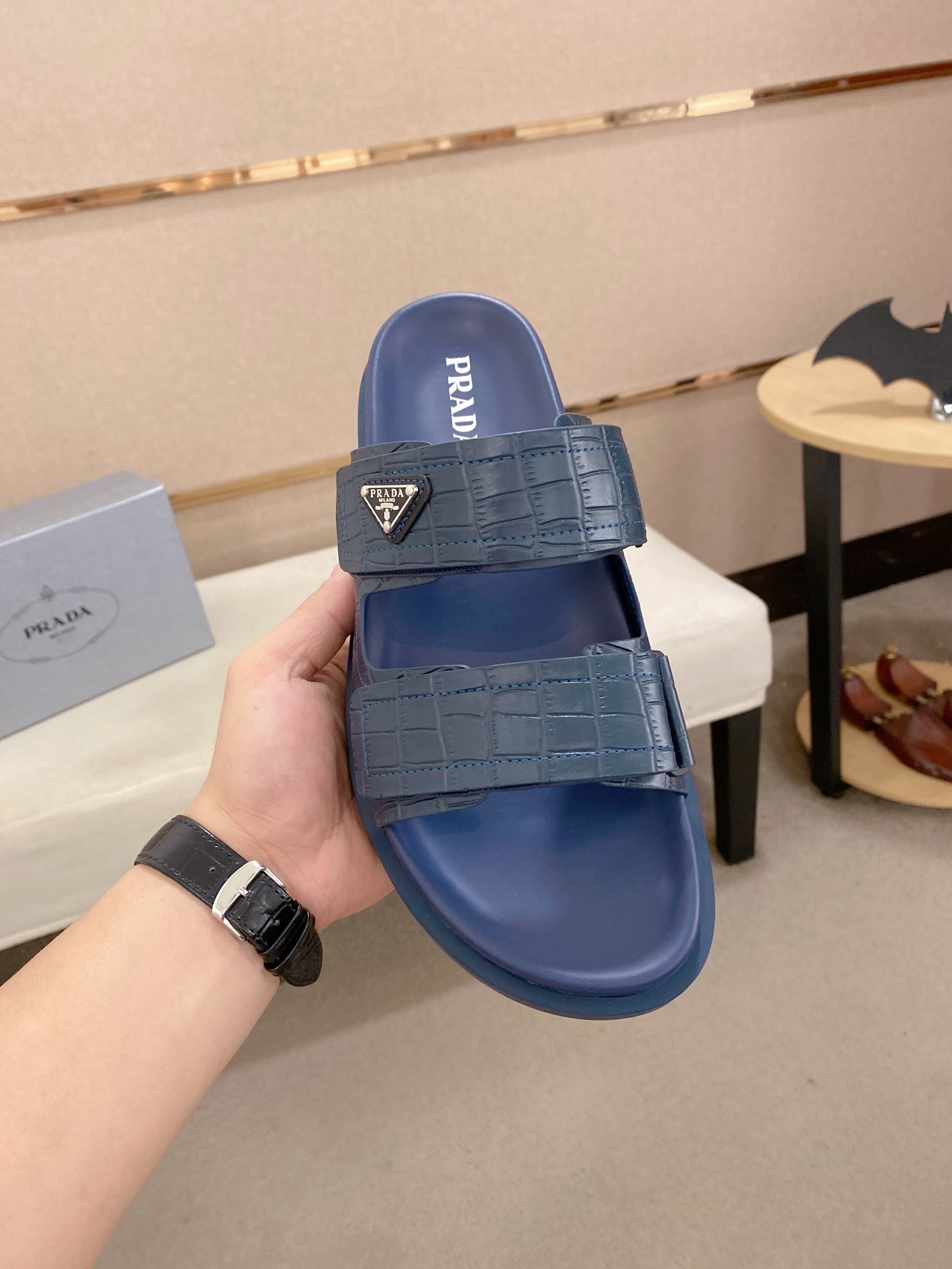 Prada Men's Leather Sandals | Comfortable & Stylish Summer Slides (Sizes 38-44) 3 i1744444316462 9652 0 1