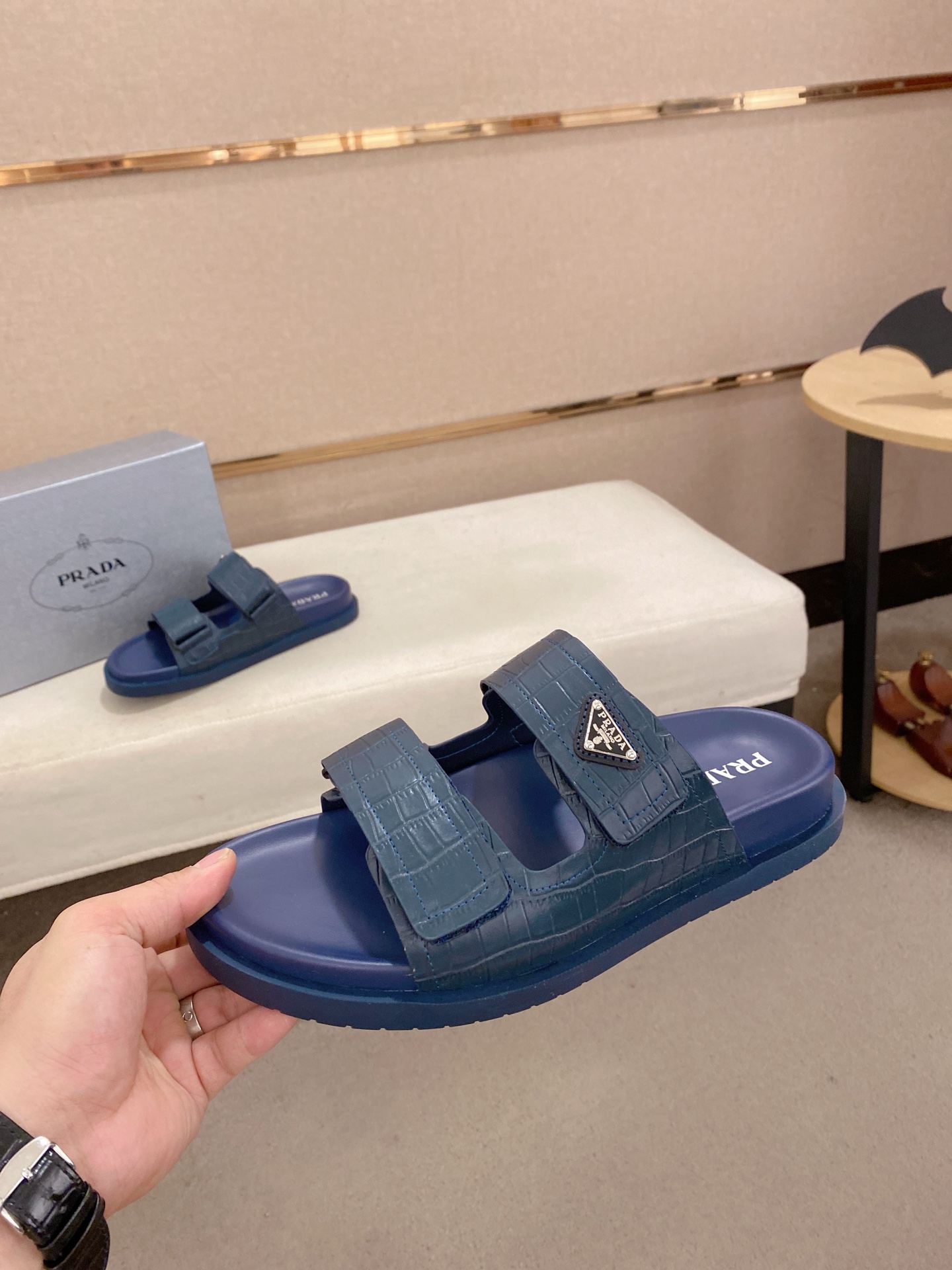 Prada Men's Leather Sandals | Comfortable & Stylish Summer Slides (Sizes 38-44) 4 i1744444317663 1317 0 2