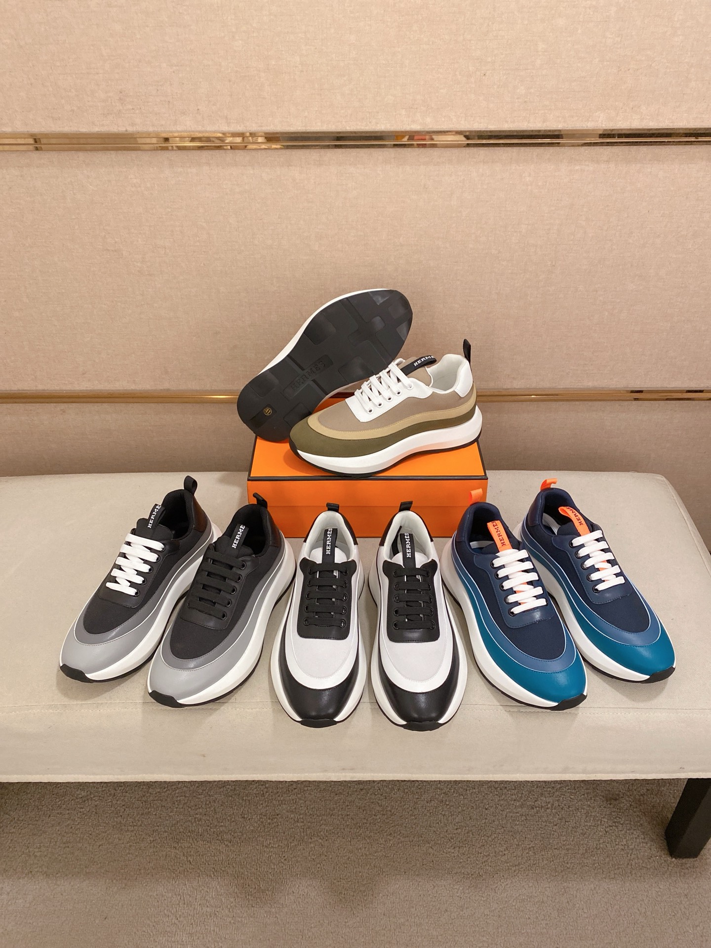 Hermes Men's Classic Sneakers - Italian Leather, Comfortable Fit, Sizes 38-44 11 i1744526787502 511 0 9