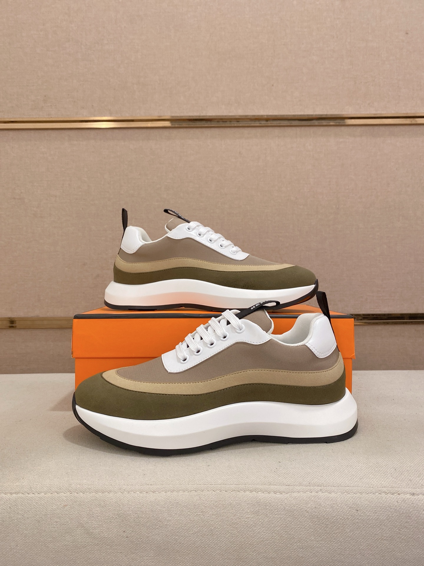 Hermes Men's Classic Sneakers, Italian Leather, Comfortable Fit, Sizes 38-44 8 i1744526809872 8423 0 6