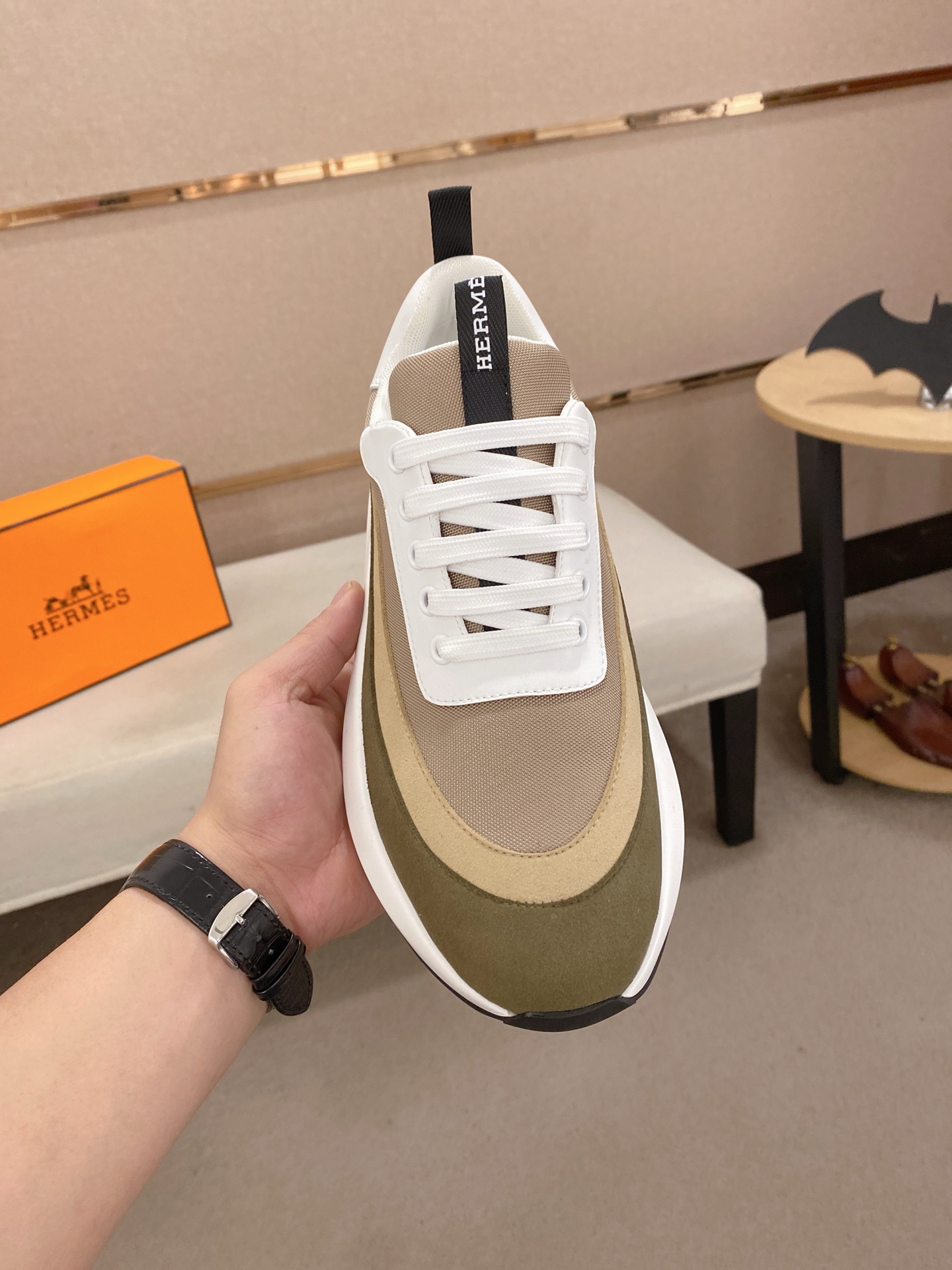 Hermes Men's Classic Sneakers, Italian Leather, Comfortable Fit, Sizes 38-44 3 i1744526809929 6682 0 1