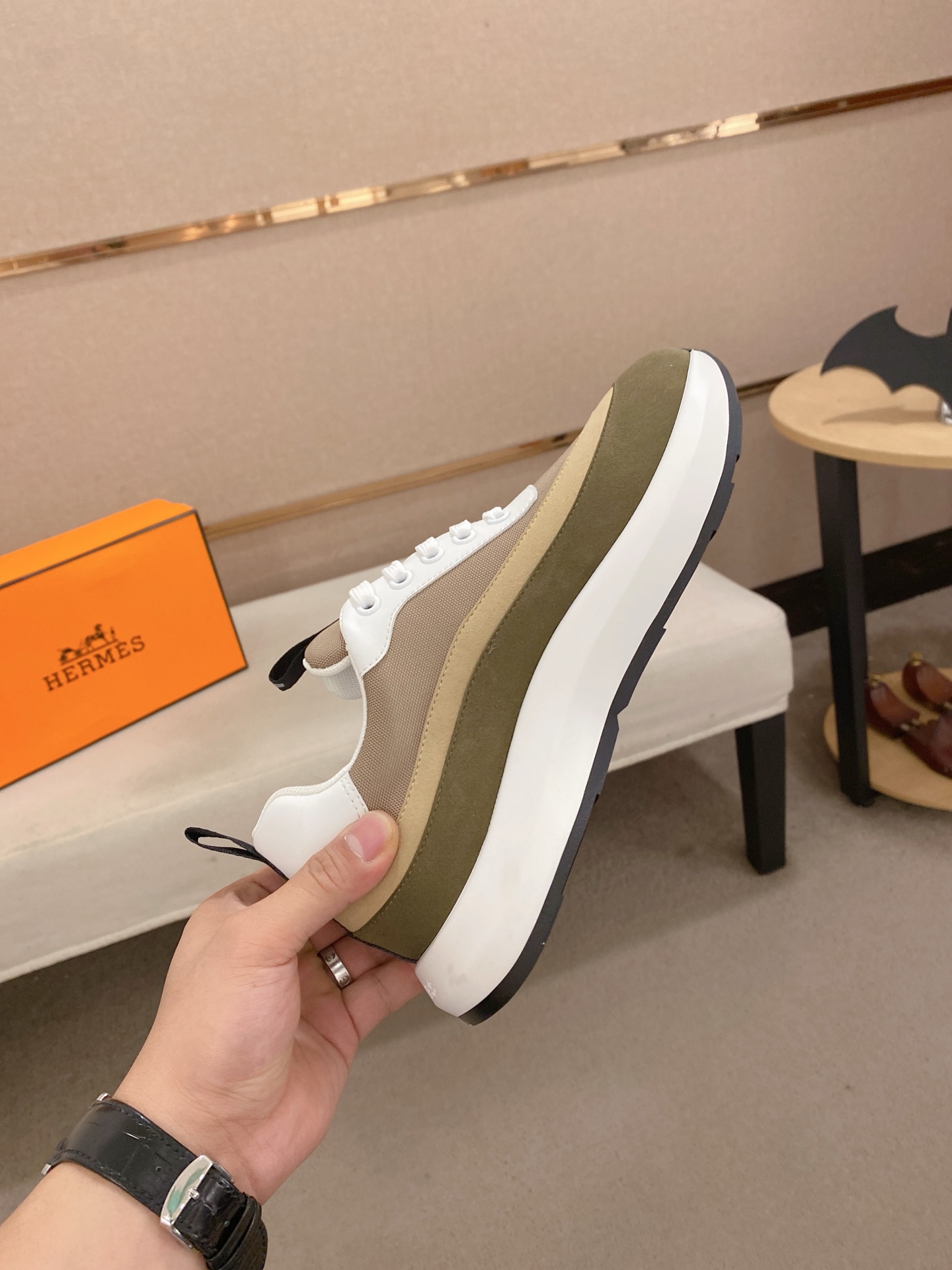 Hermes Men's Classic Sneakers, Italian Leather, Comfortable Fit, Sizes 38-44 6 i1744526810879 3030 0 4