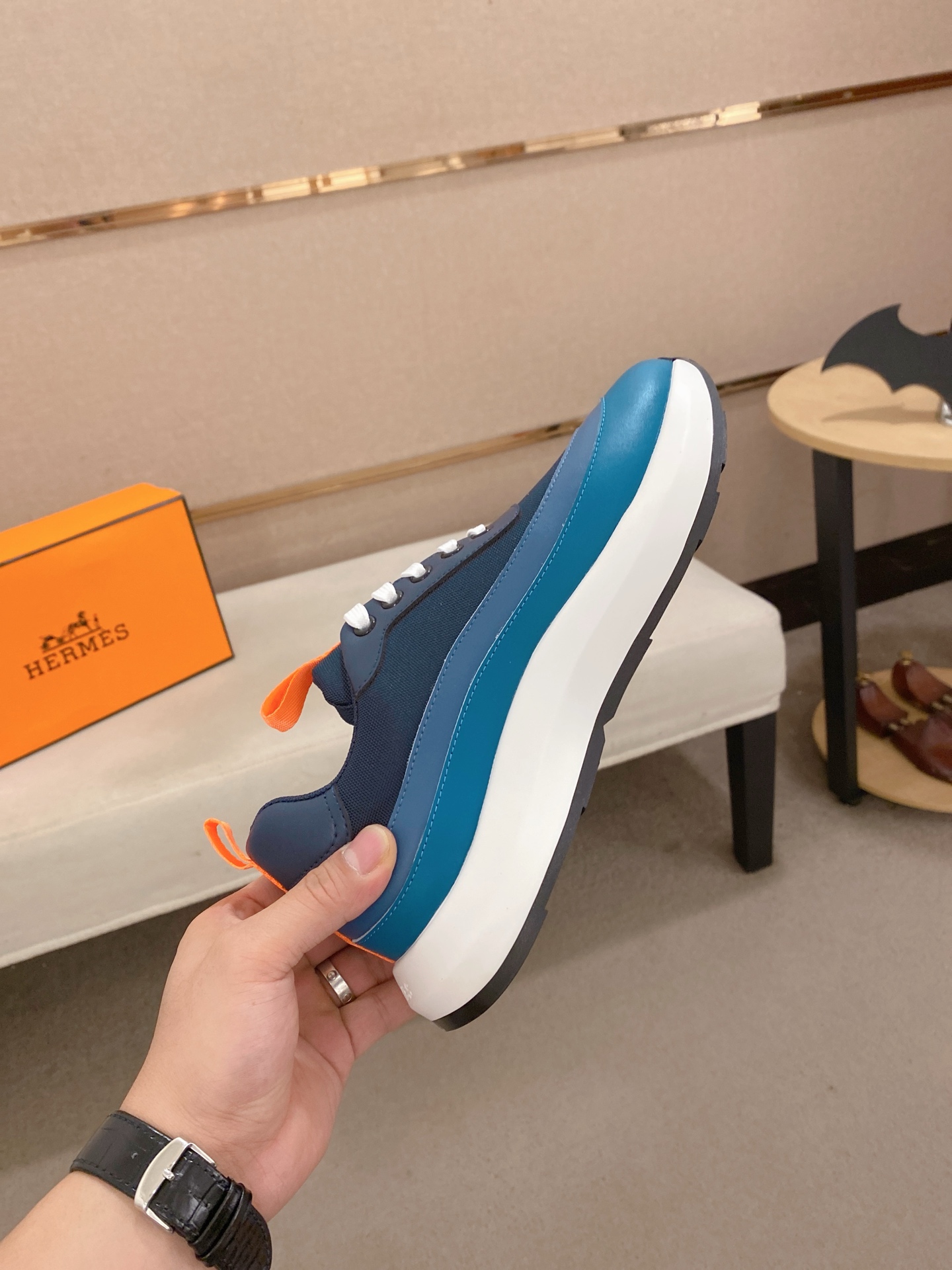 Hermes Men's Classic Sneakers - Italian Leather, Comfortable, Sizes 38-44 6 i1744526829326 2227 0 4