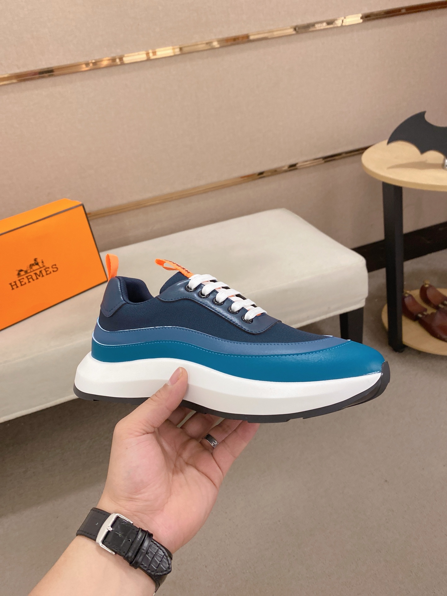 Hermes Men's Classic Sneakers - Italian Leather, Comfortable, Sizes 38-44 5 i1744526829359 6231 0 3