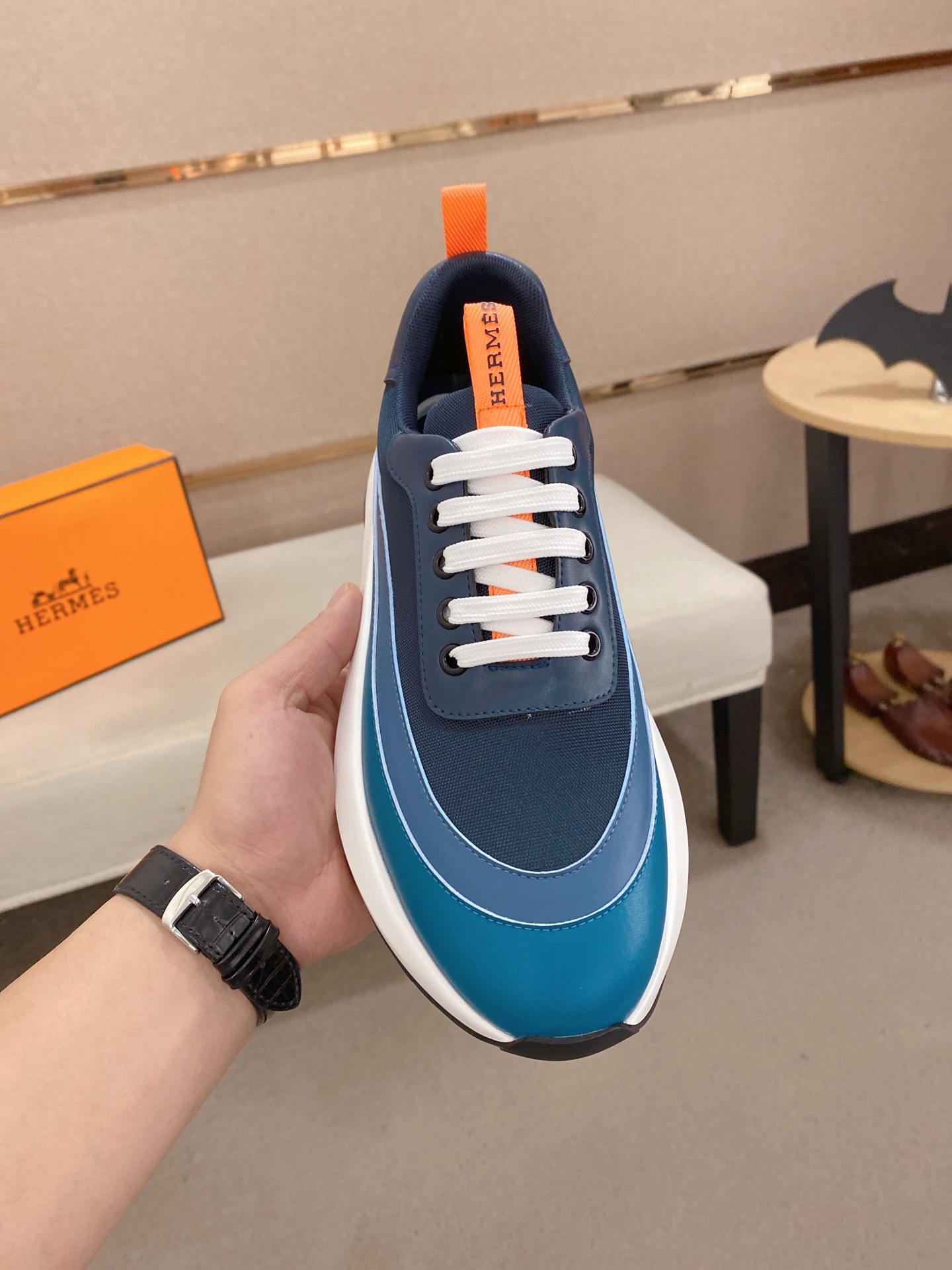 Hermes Men's Classic Sneakers - Italian Leather, Comfortable, Sizes 38-44 3 i1744526829368 8766 0 1