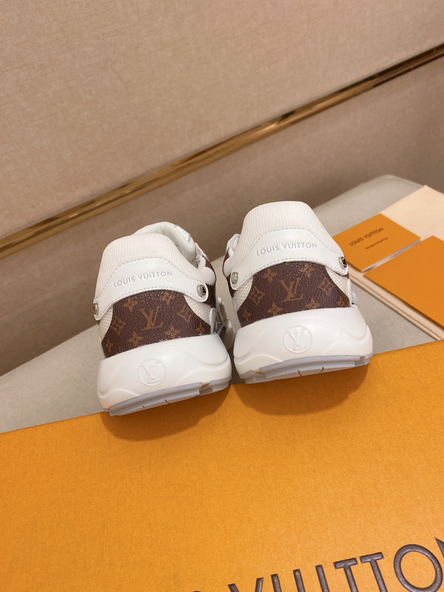 Louis Vuitton Olympia Couple Sneakers - Silver Trim, Mesh and Leather Accents 9 i1744613407141 9642 0 7