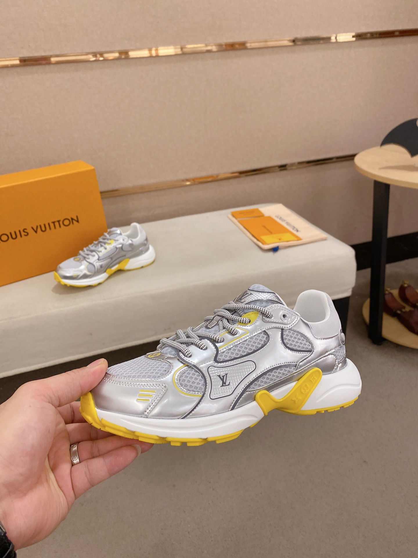 Louis Vuitton Olympia Sneakers - Silver, Couple Style, Casual, Sporty, Run Shoes 4 i1744613431989 276 0 2