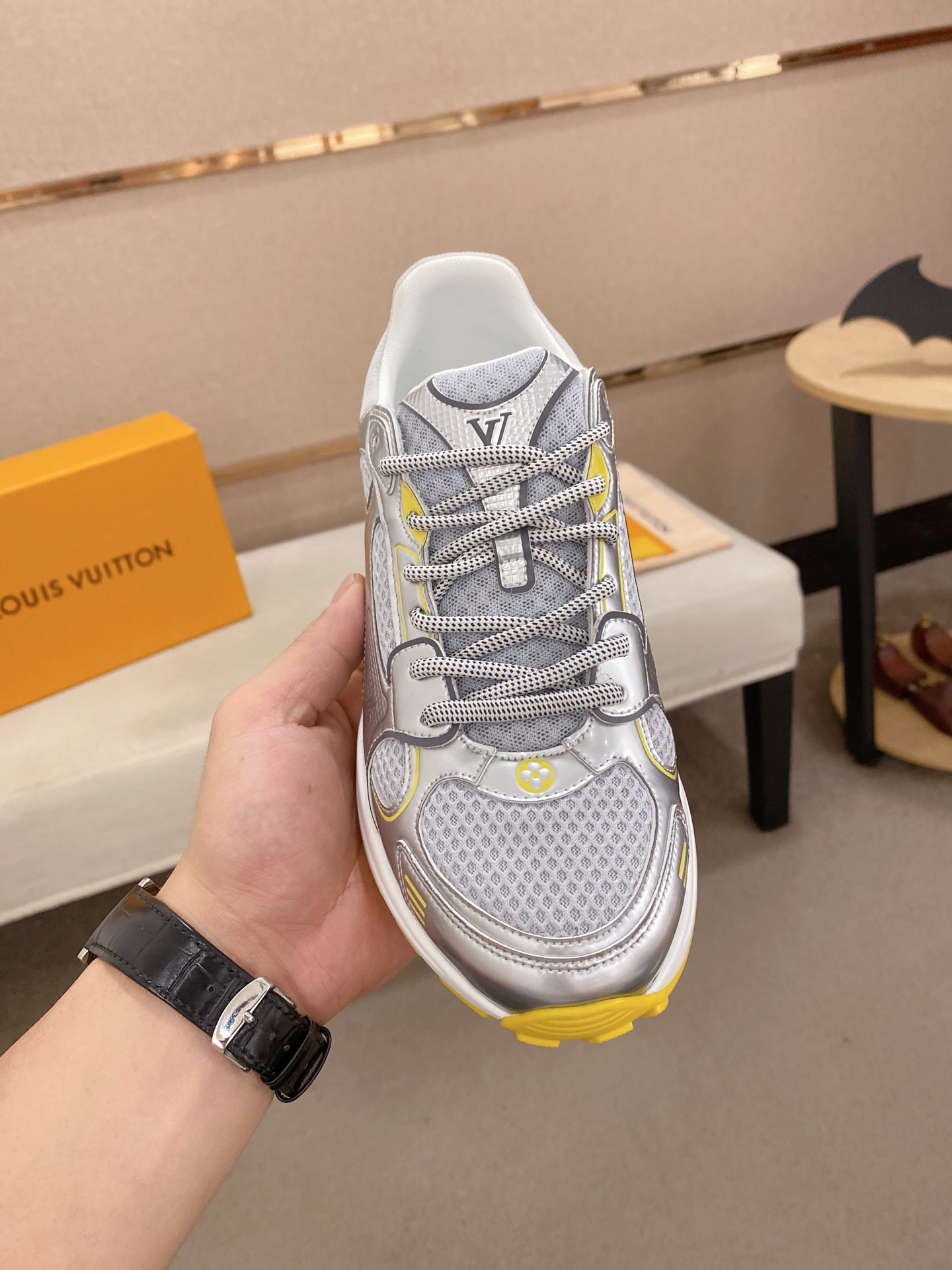 Louis Vuitton Olympia Sneakers - Silver, Couple Style, Casual, Sporty, Run Shoes 3 i1744613432058 9445 0 1