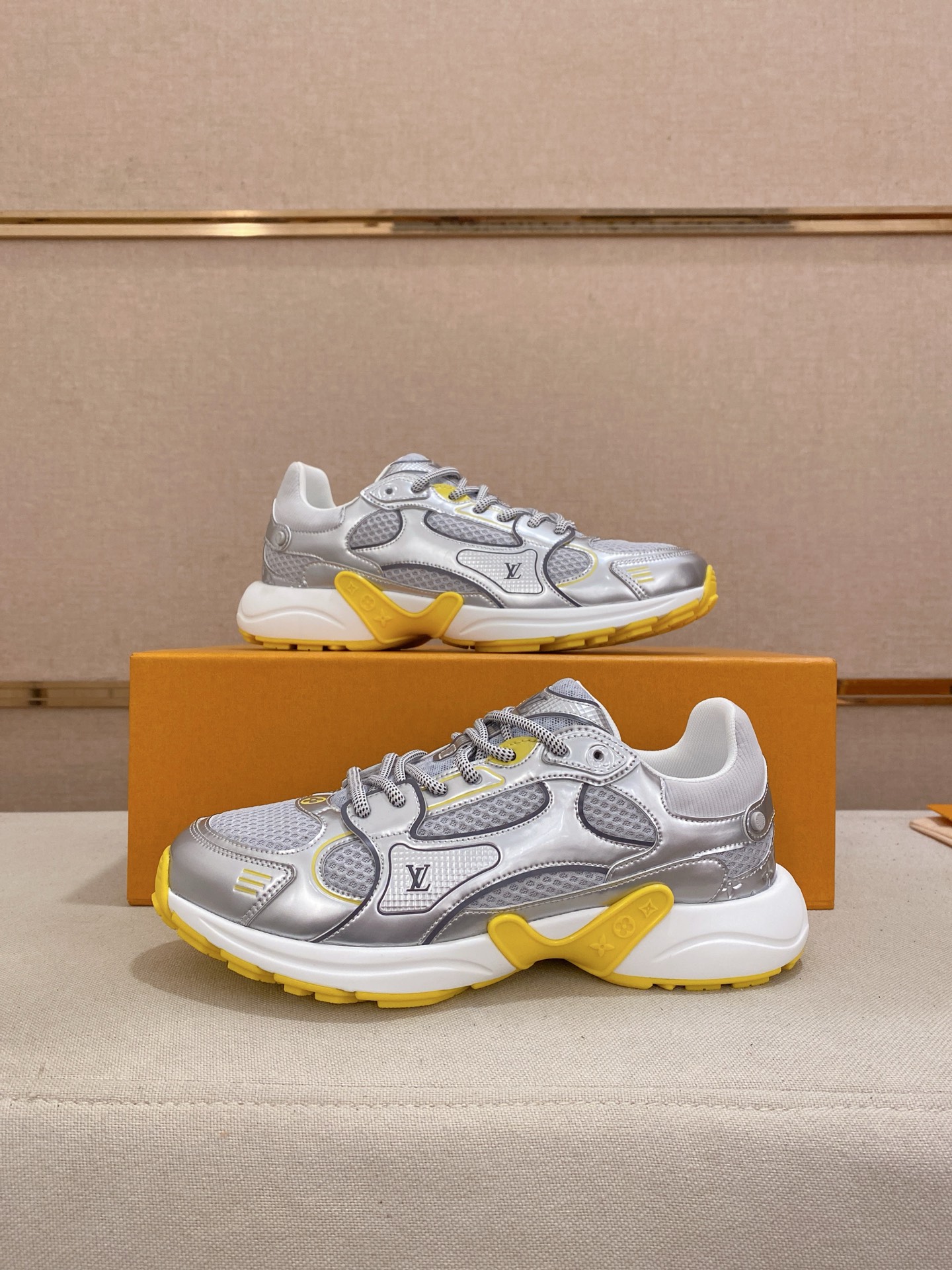 Louis Vuitton Olympia Sneakers - Silver, Couple Style, Casual, Sporty, Run Shoes 8 i1744613432934 7256 0 5