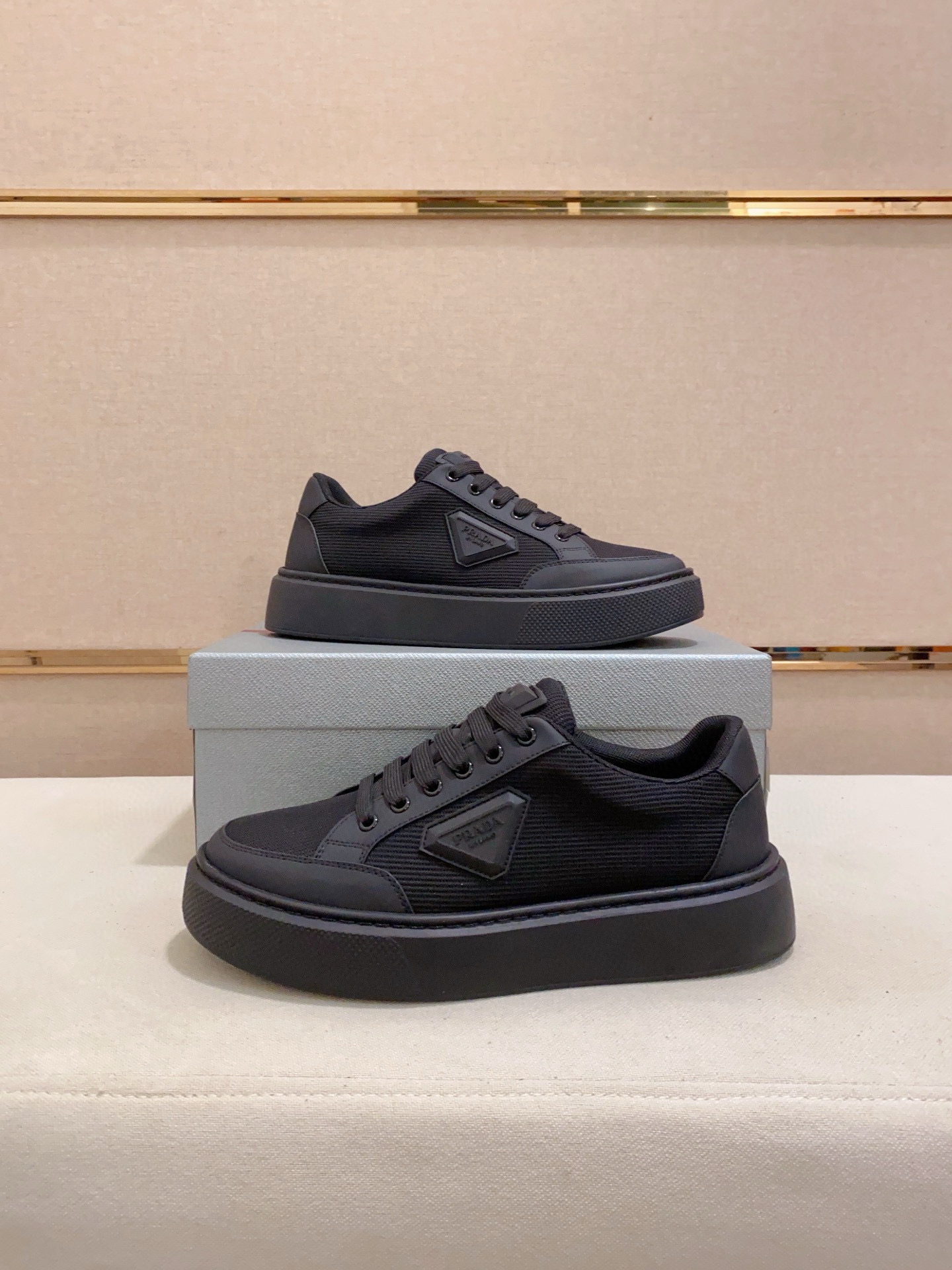 Prada Men's Leather Sneakers,New Arrivals,Breathable Mesh,Sizes 38-44 8 i1744618863224 3893 0 6
