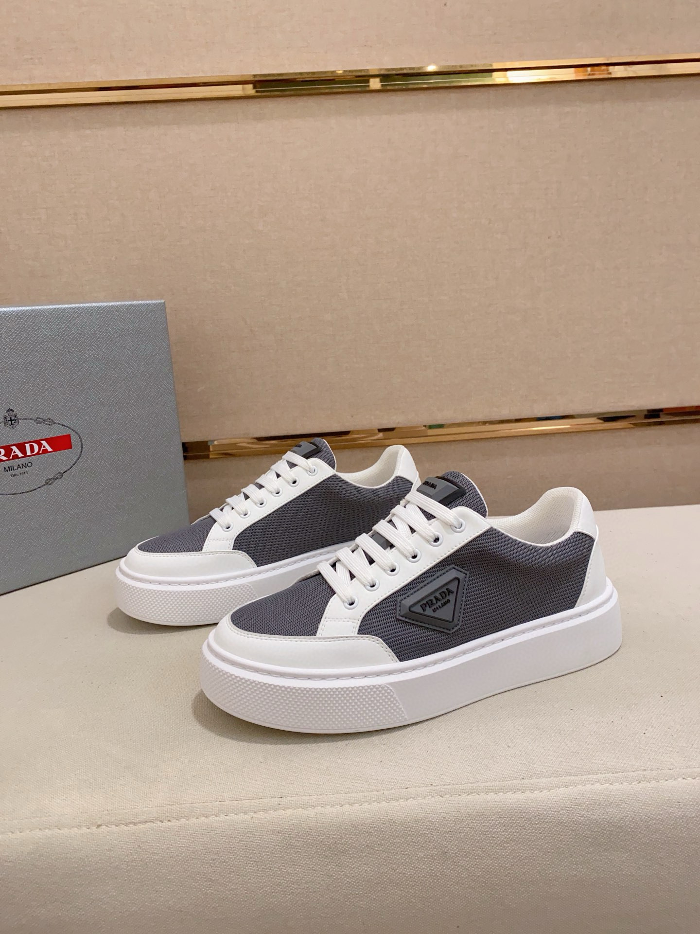 Prada Men's Leather Sneakers - Stylish, Comfortable, and High-Quality Footwear 7 i1744618911405 5795 0 5