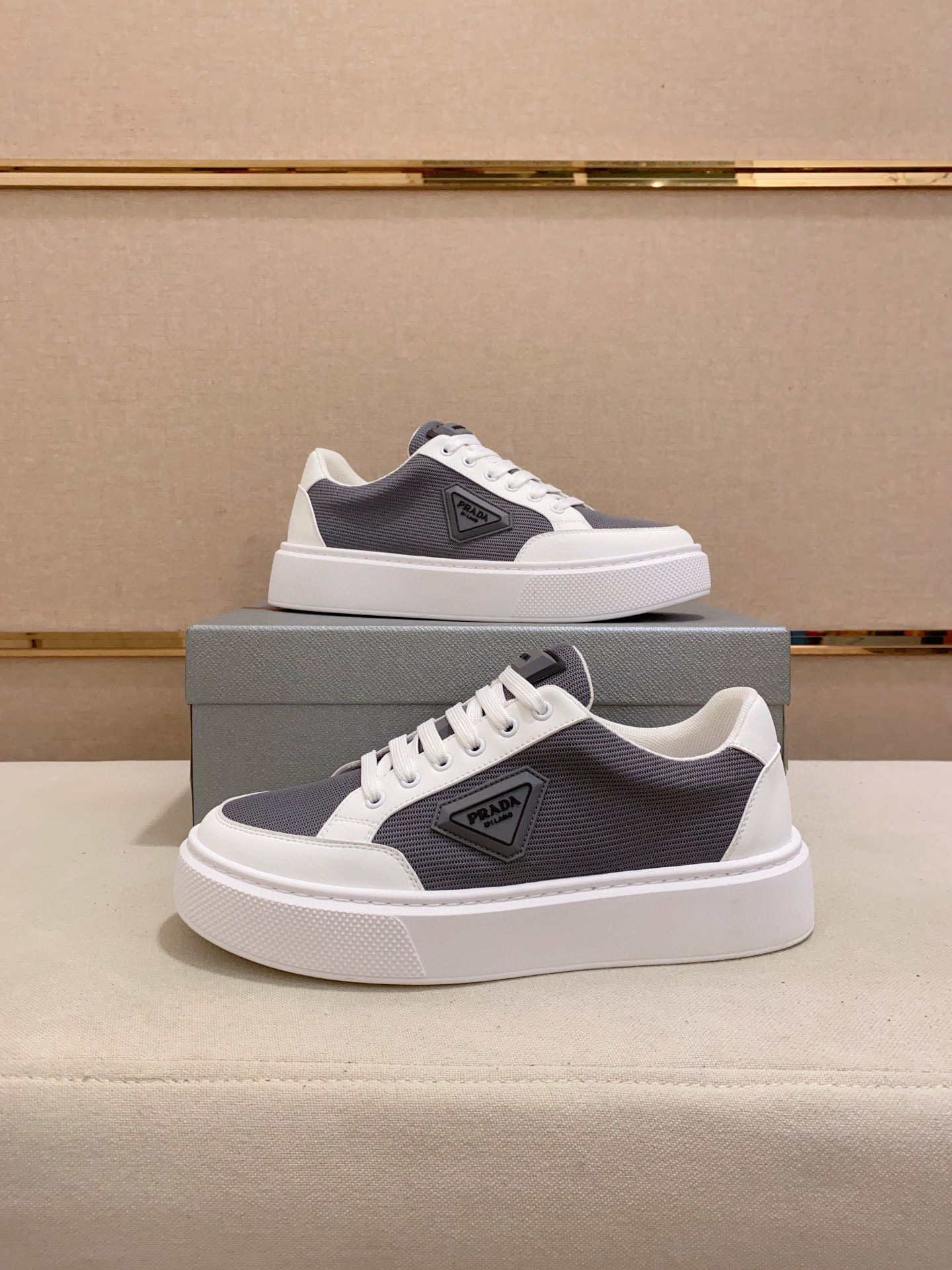 Prada Men's Leather Sneakers - Stylish, Comfortable, and High-Quality Footwear 8 i1744618911405 7883 0 6