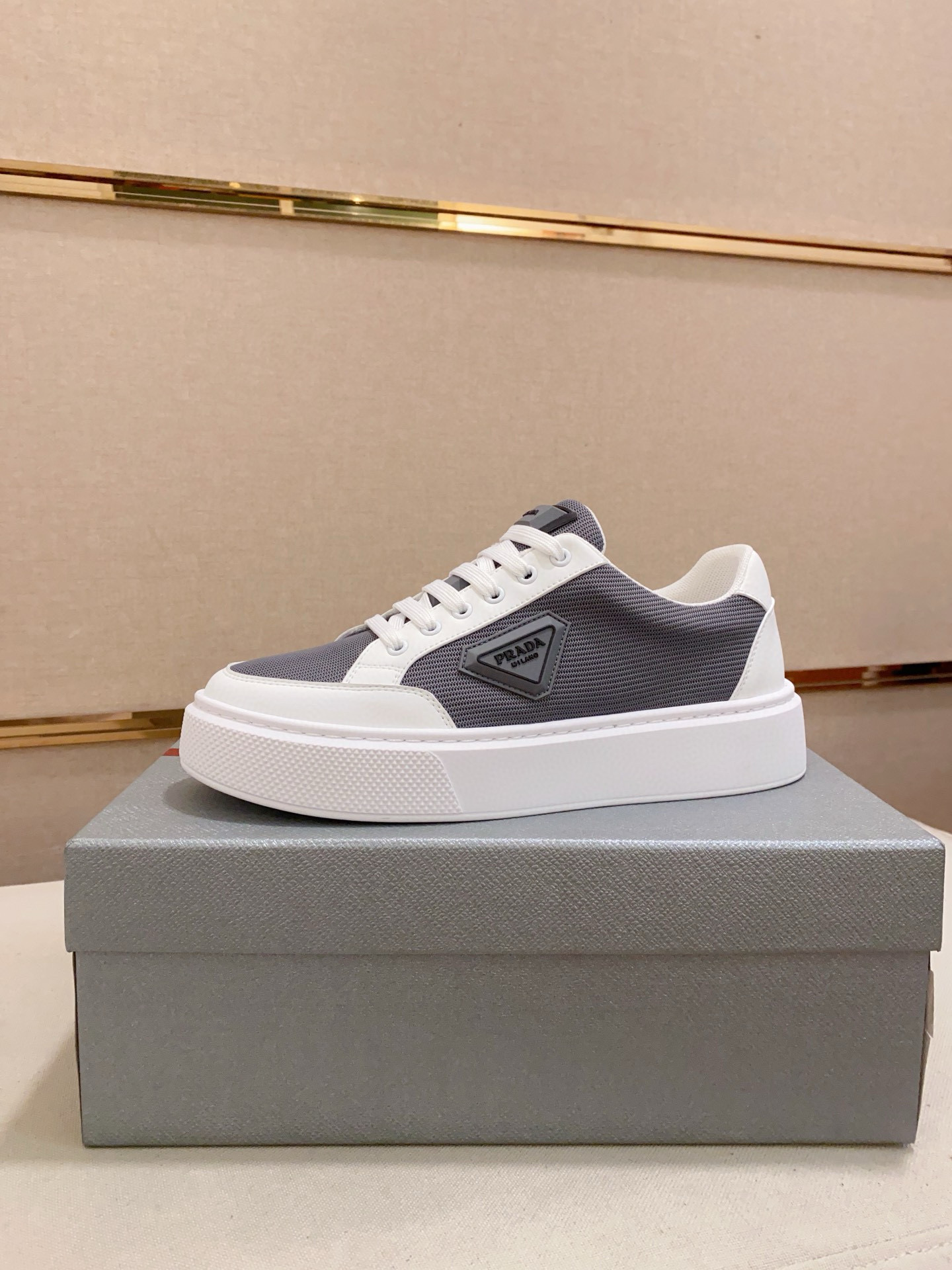 Prada Men's Leather Sneakers - Stylish, Comfortable, and High-Quality Footwear 1 Prada Men's Leather Sneakers - Stylish, Comfortable, and High-Quality Footwear
