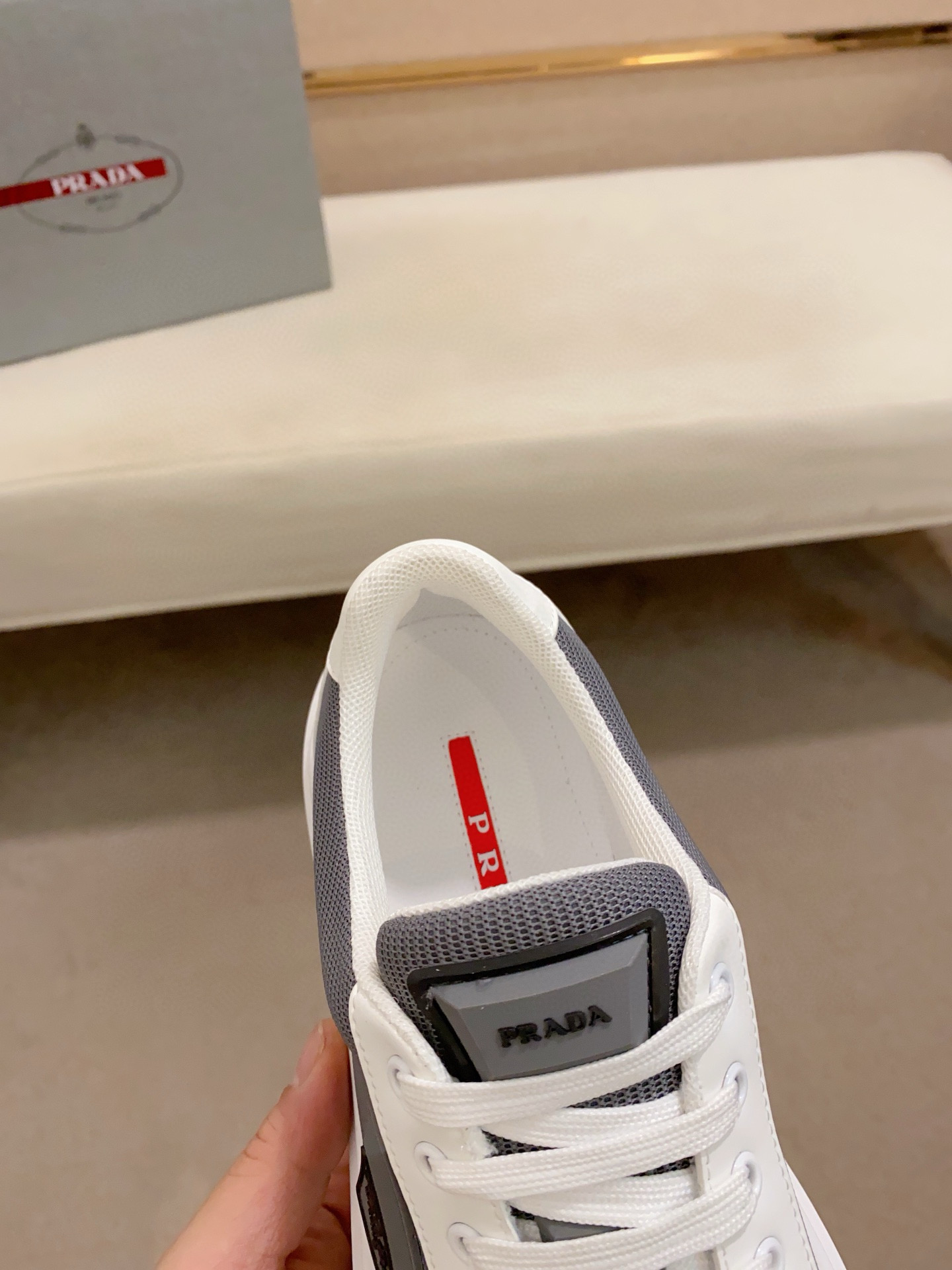Prada Men's Leather Sneakers - Stylish, Comfortable, and High-Quality Footwear 6 i1744618911407 955 0 4