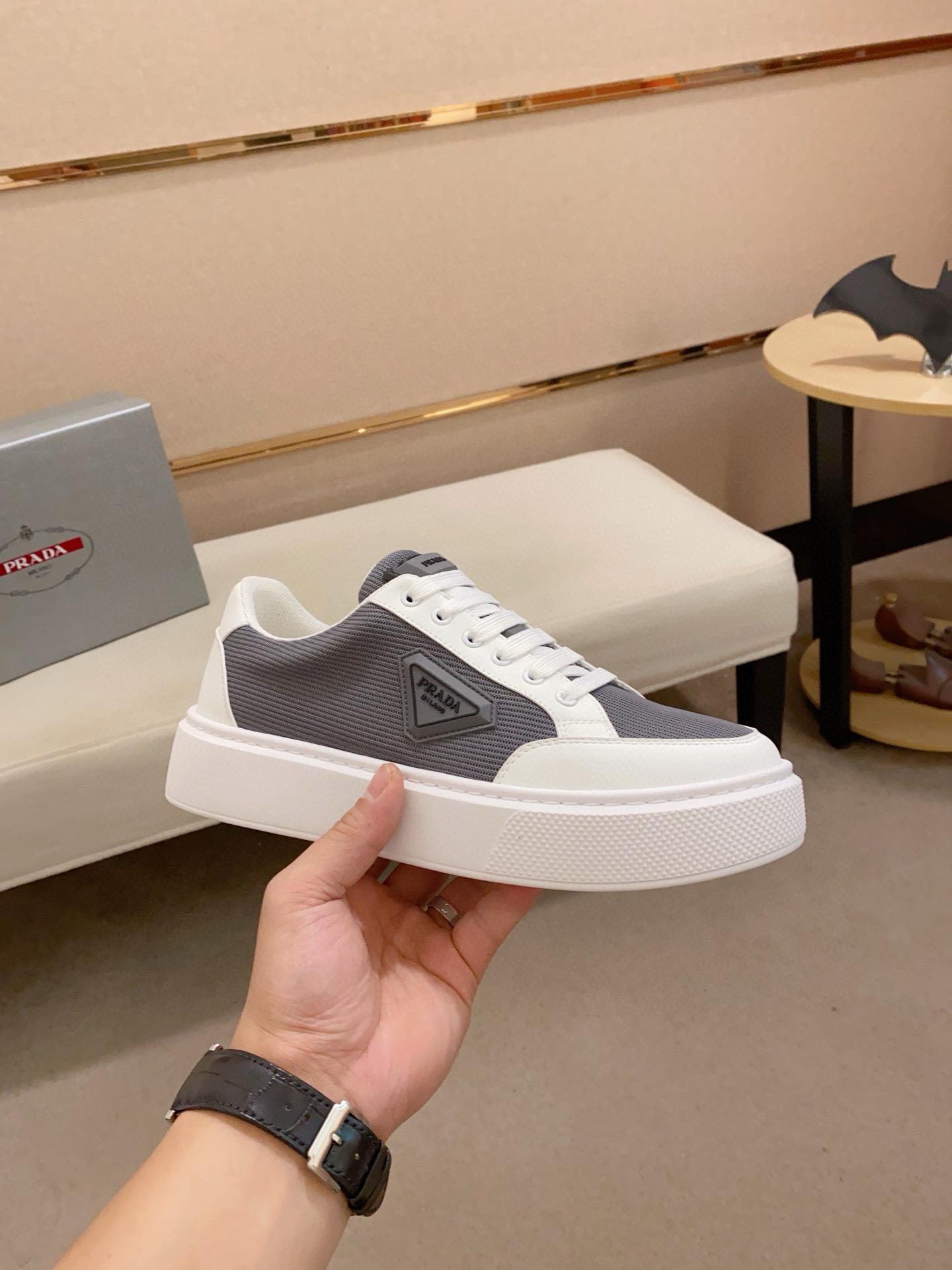 Prada Men's Leather Sneakers - Stylish, Comfortable, and High-Quality Footwear 5 i1744618911903 197 0 3
