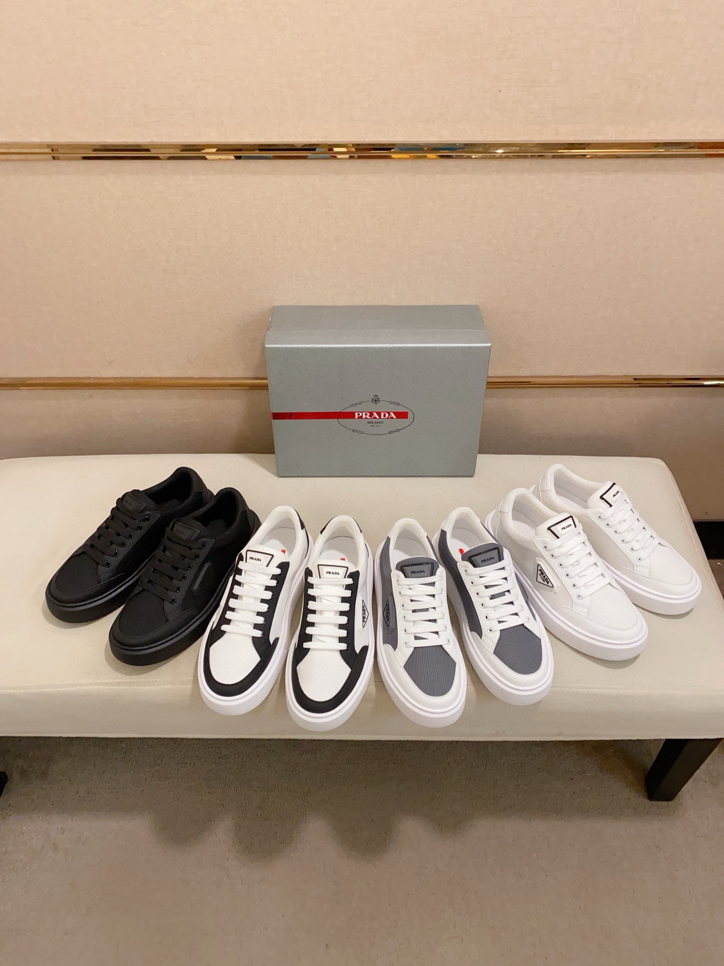 Prada Men's Leather Sneakers - Stylish, Comfortable, and High-Quality Footwear 10 i1744618911906 4403 0 8
