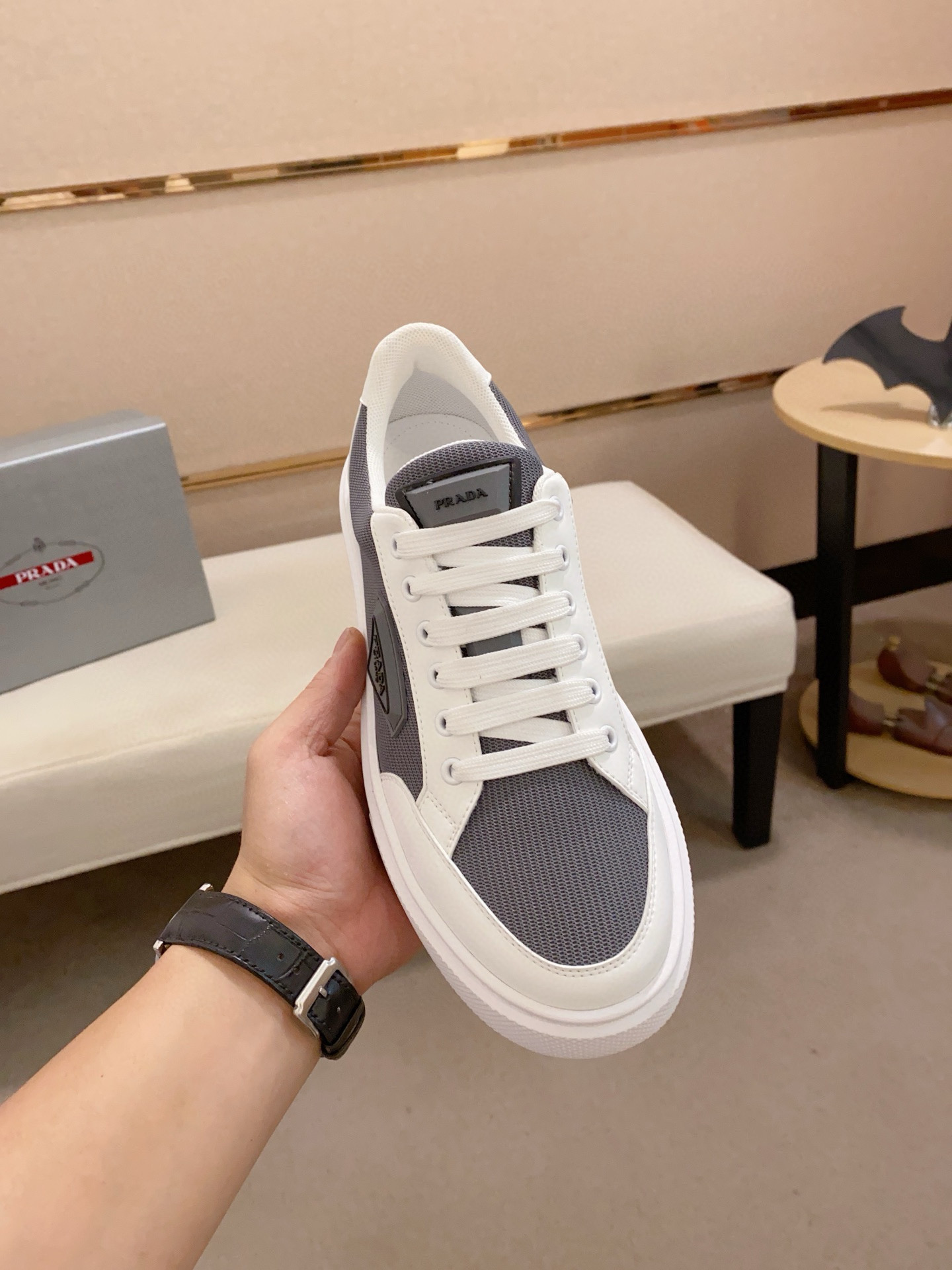 Prada Men's Leather Sneakers - Stylish, Comfortable, and High-Quality Footwear 3 i1744618911906 5298 0 1