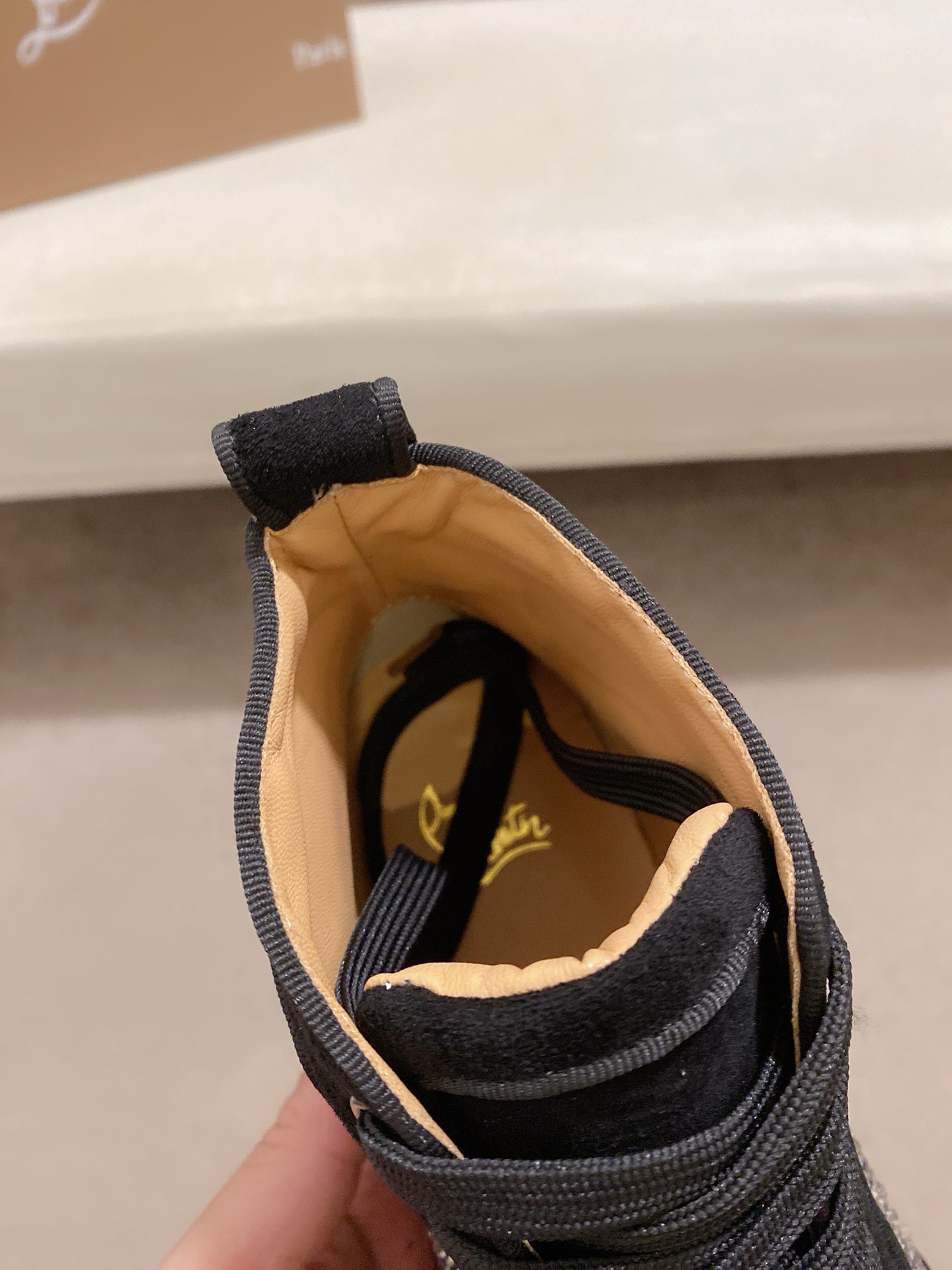 Men's High-Top Sneakers with Rhinestone Detailing and Leather Lining 7 i1744698017693 8153 0 5