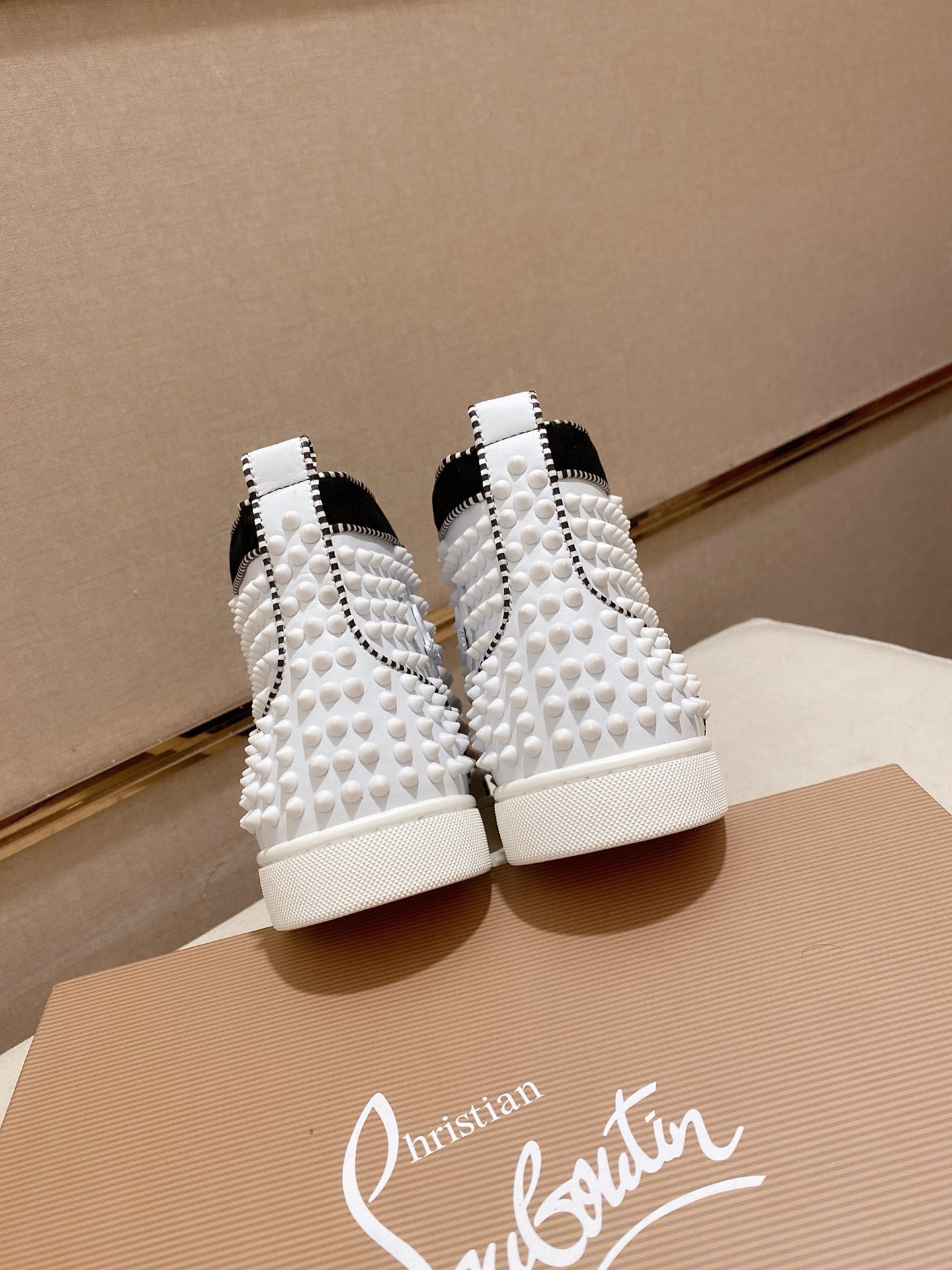 Christian Louboutin Men's White Leather High-Top Sneakers Size 38-44 9 i1744698162083 5080 0 7