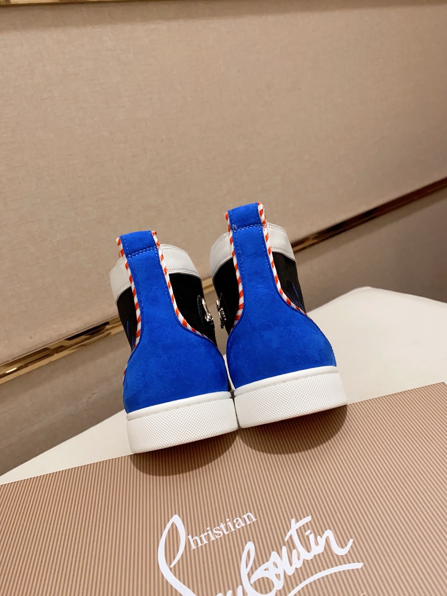 Christian Louboutin Men's Italian Leather High-Top Sneakers, Sizes 38-44 9 i1744698291094 759 0 7