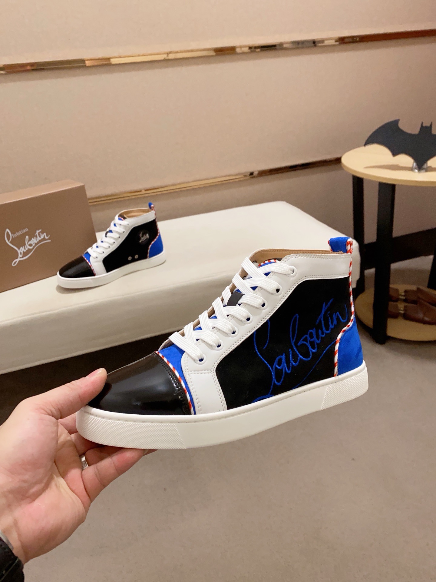 Christian Louboutin Men's Italian Leather High-Top Sneakers, Sizes 38-44 4 i1744698291415 2998 0 2