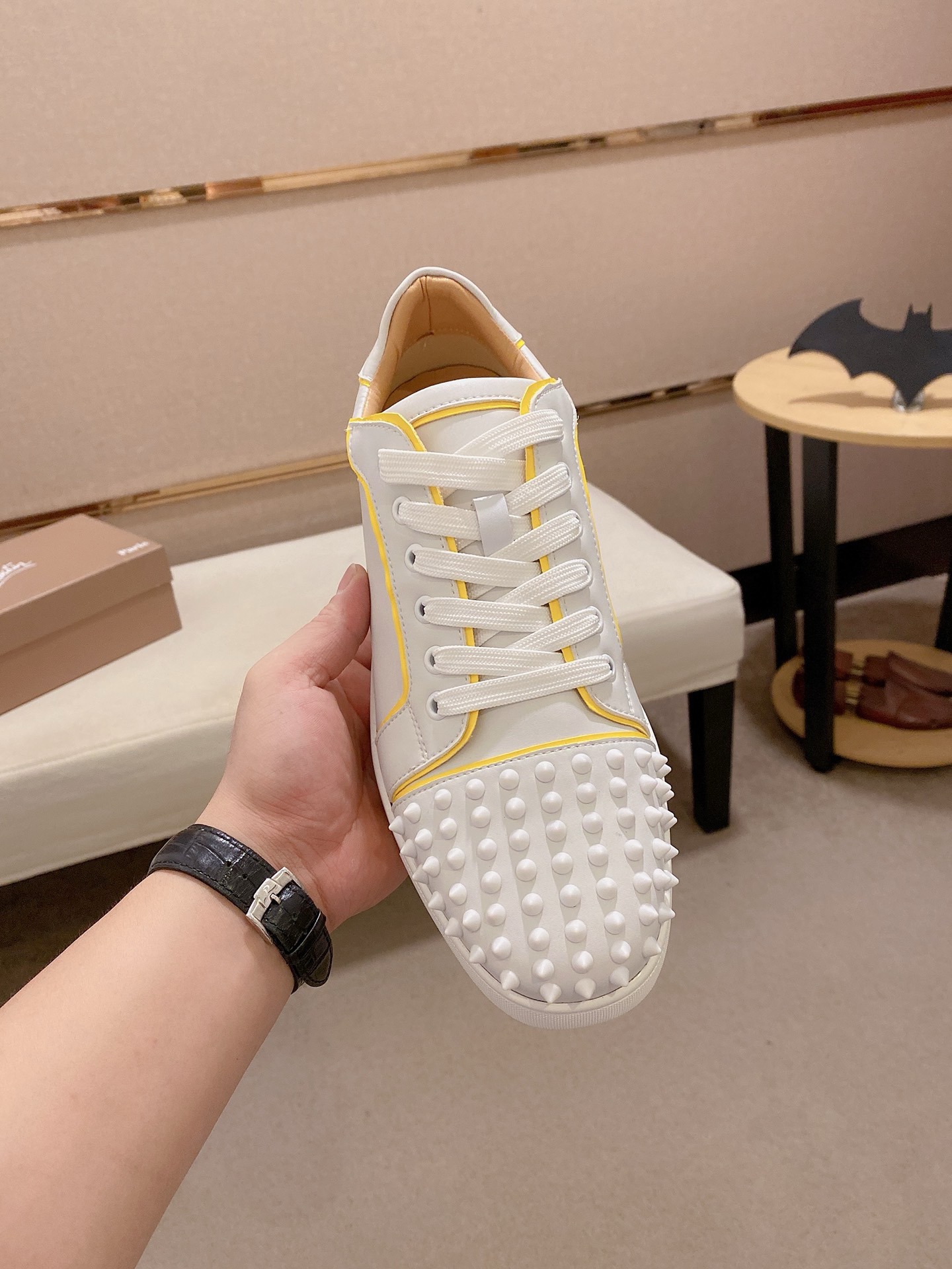 Christian Louboutin White Leather Low-Top Sneakers Size 38-44 3 i1744699271037 1318 0 1