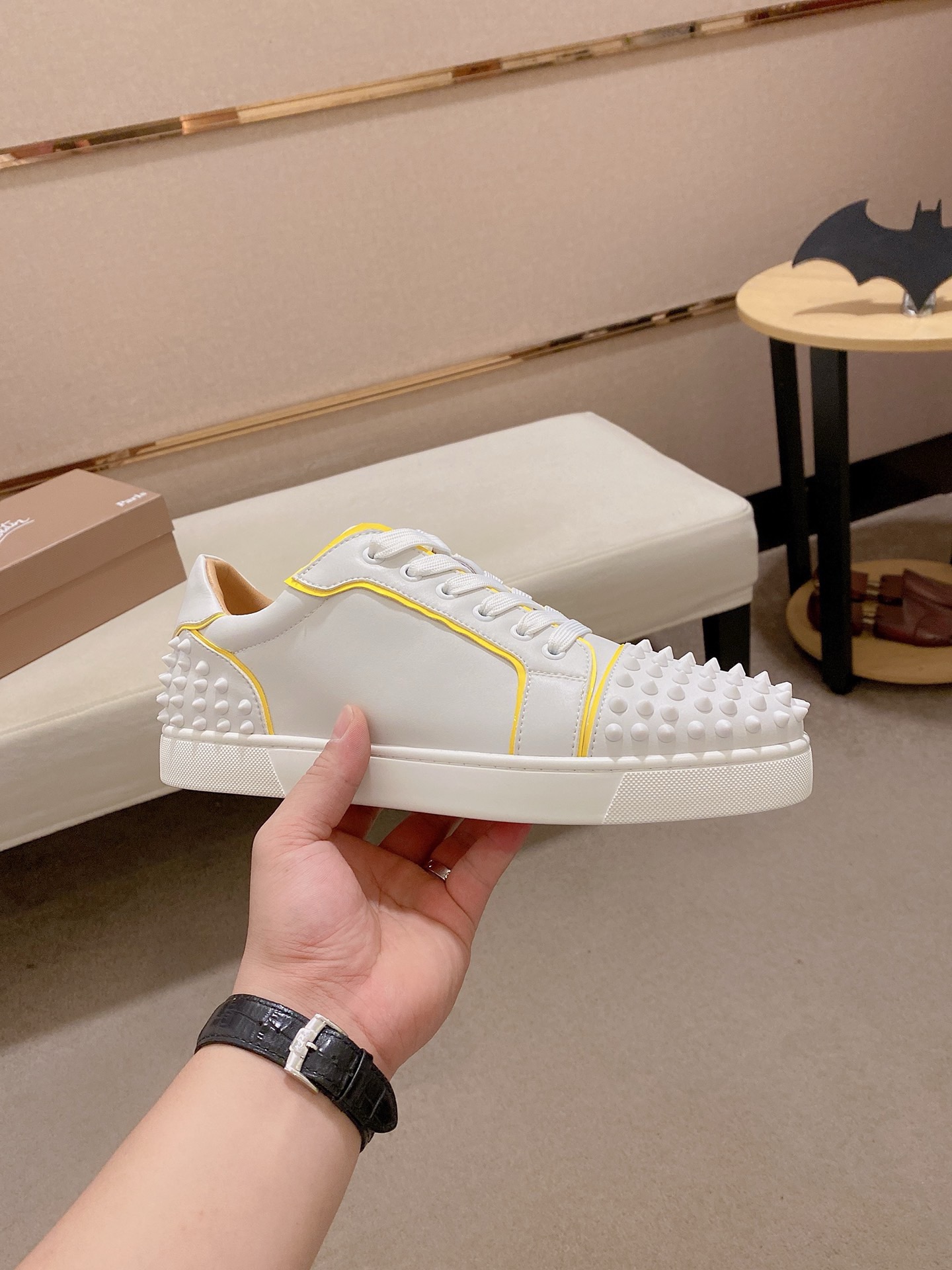 Christian Louboutin White Leather Low-Top Sneakers Size 38-44 5 i1744699271337 4250 0 3