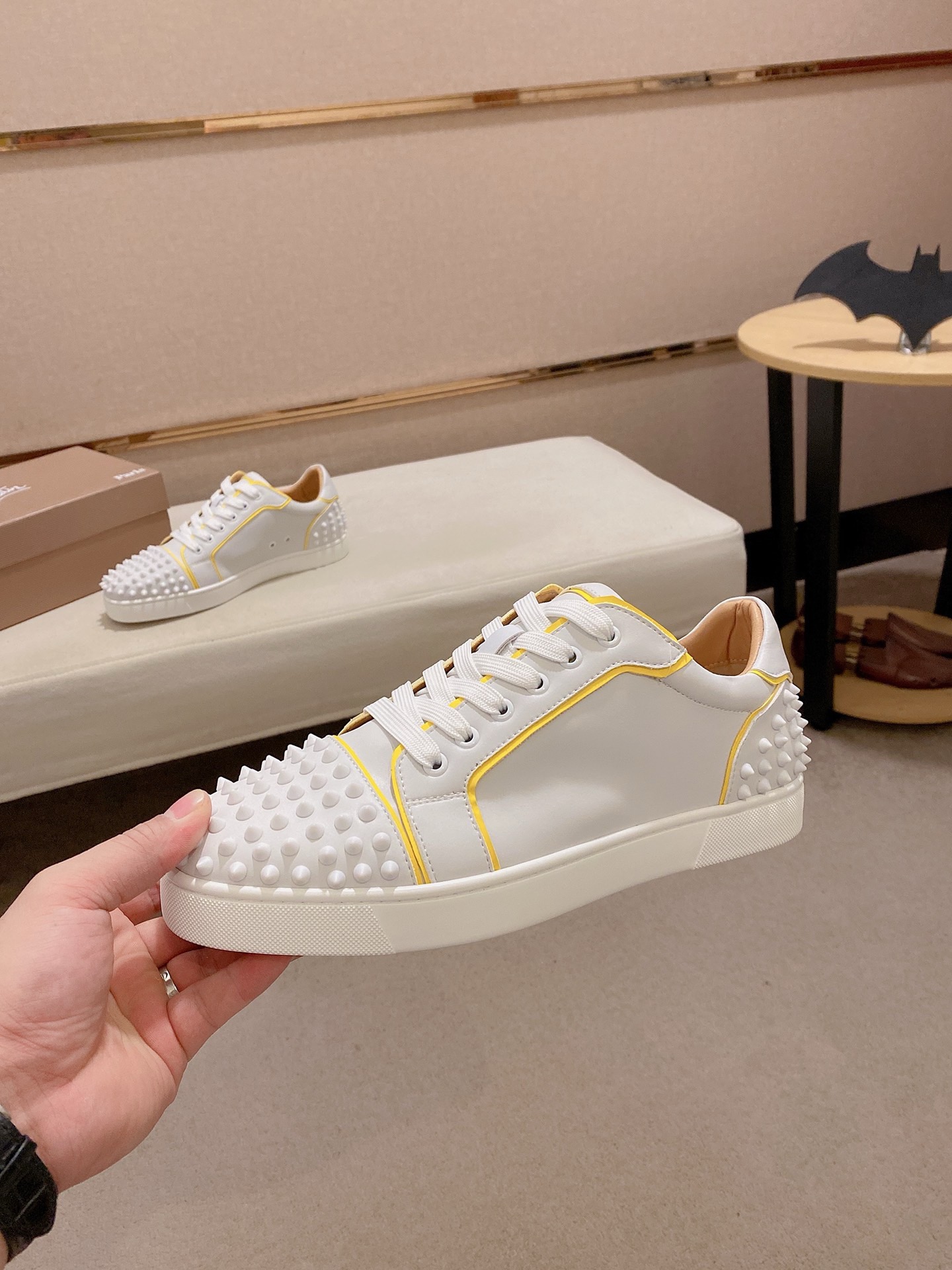 Christian Louboutin White Leather Low-Top Sneakers Size 38-44 4 i1744699271340 9846 0 2