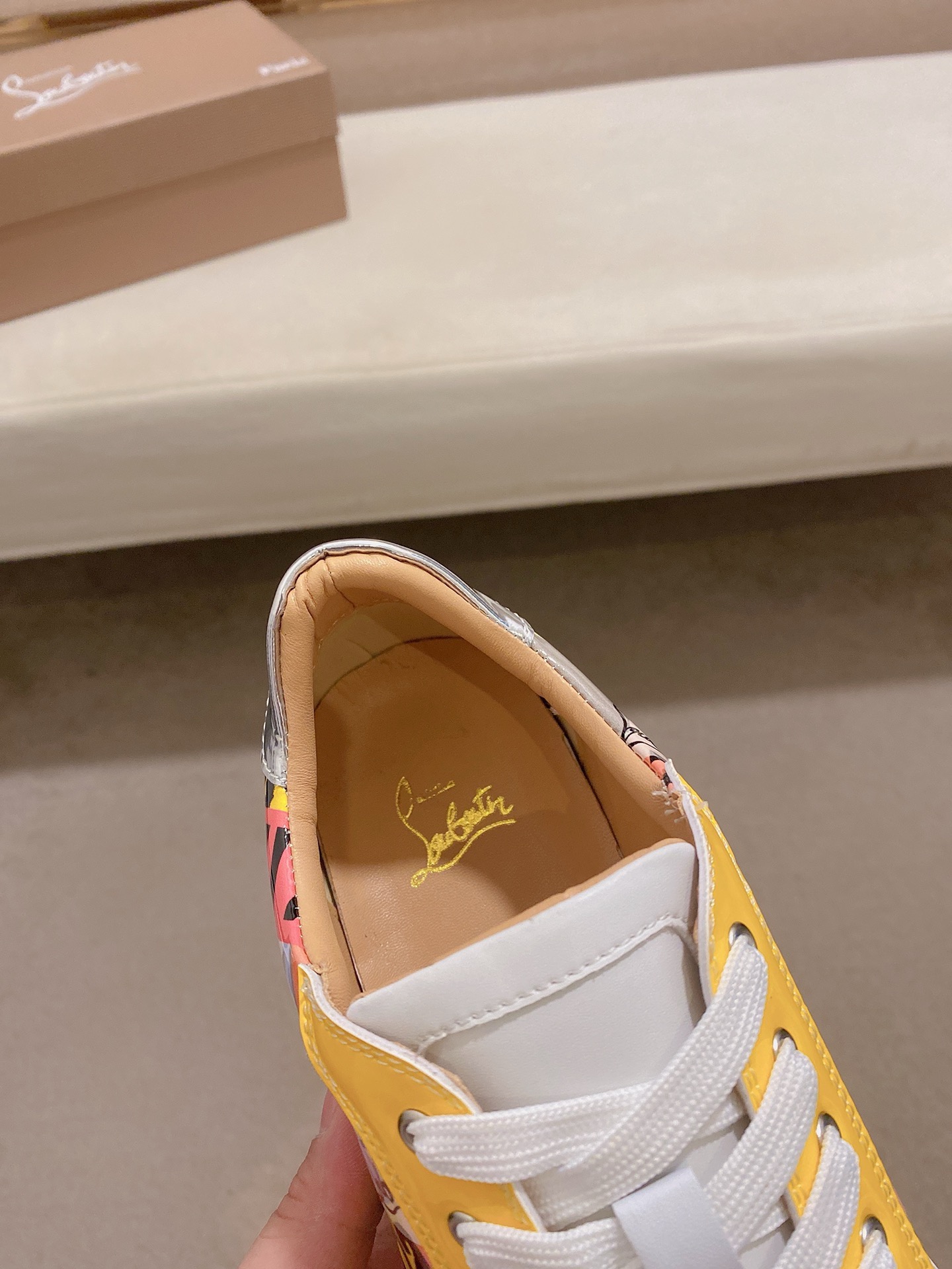 Christian Louboutin Men's Graffiti Print Leather Sneakers Size 38-44 7 i1744699366817 8923 0 5
