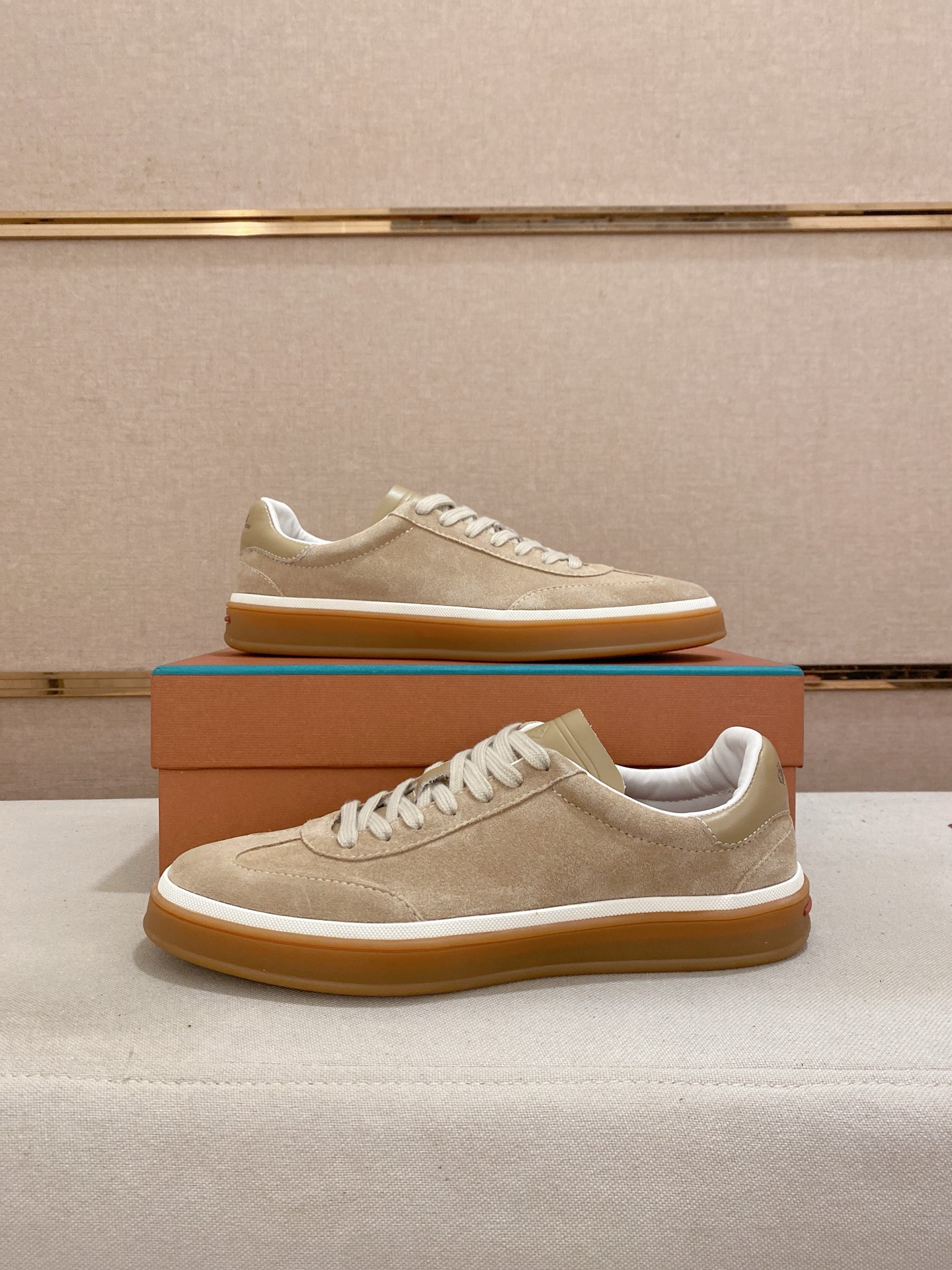 Loro Piana Men's Suede Leather Low-Top Sneakers, Sizes 38-44 8 i1745218421227 3029 0 6