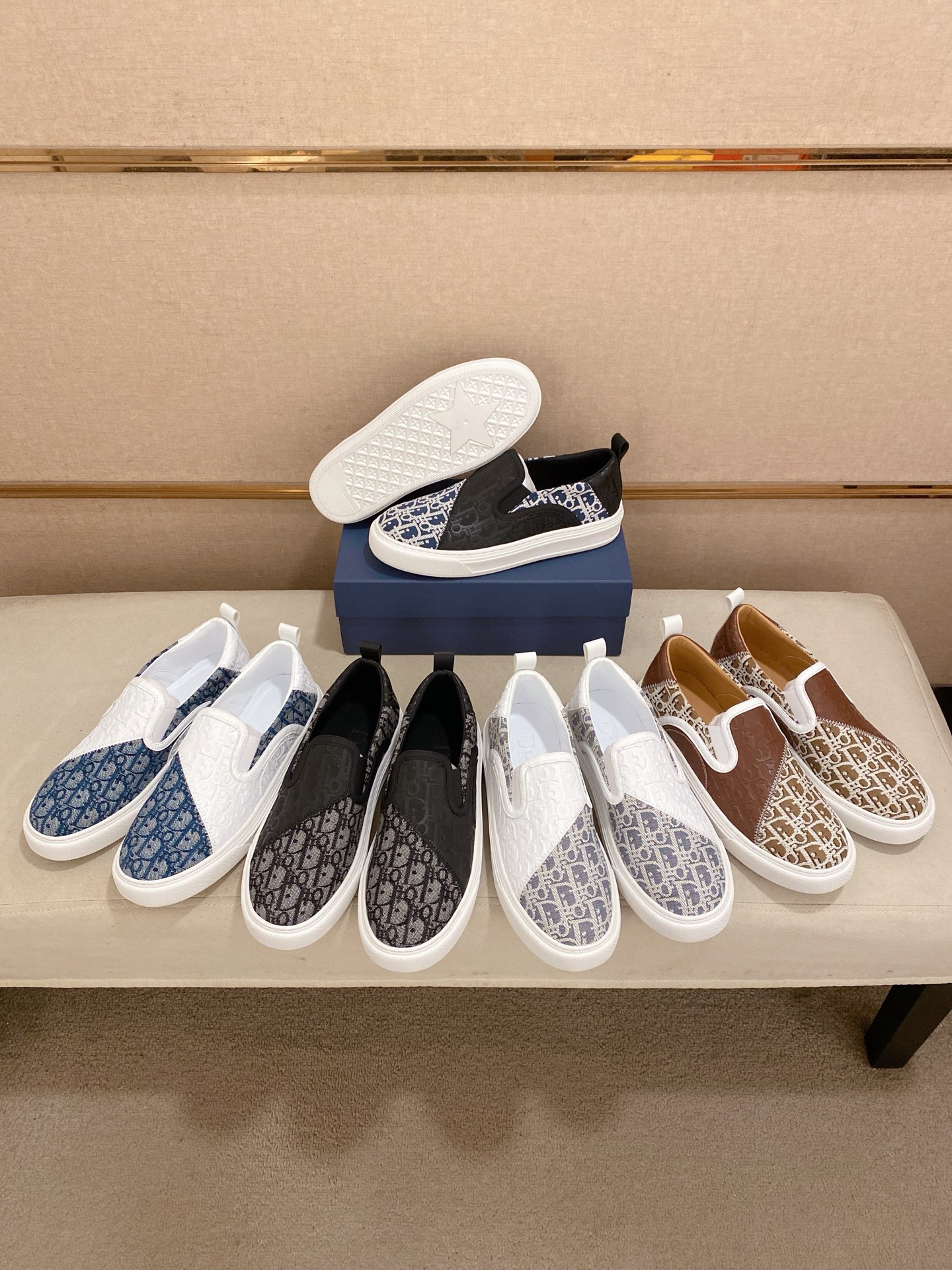 Dior Men's Slip-On Sneaker in Black Oblique Jacquard, Sizes 39-44 11 i1745220409078 2149 0 9