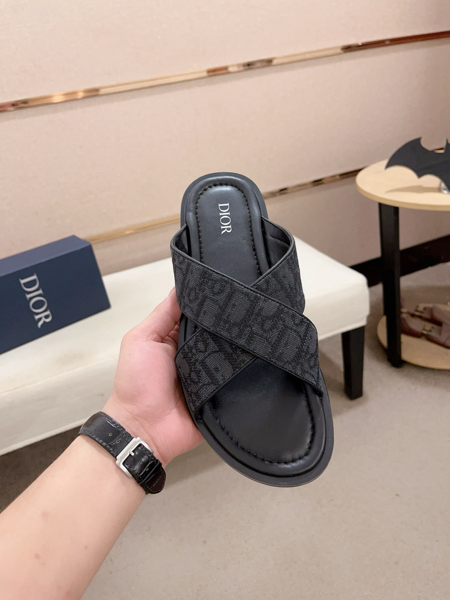 Dior Men's Dway Slide Sandal in Dior Oblique Jacquard 3 i1745303116122 5422 0 1