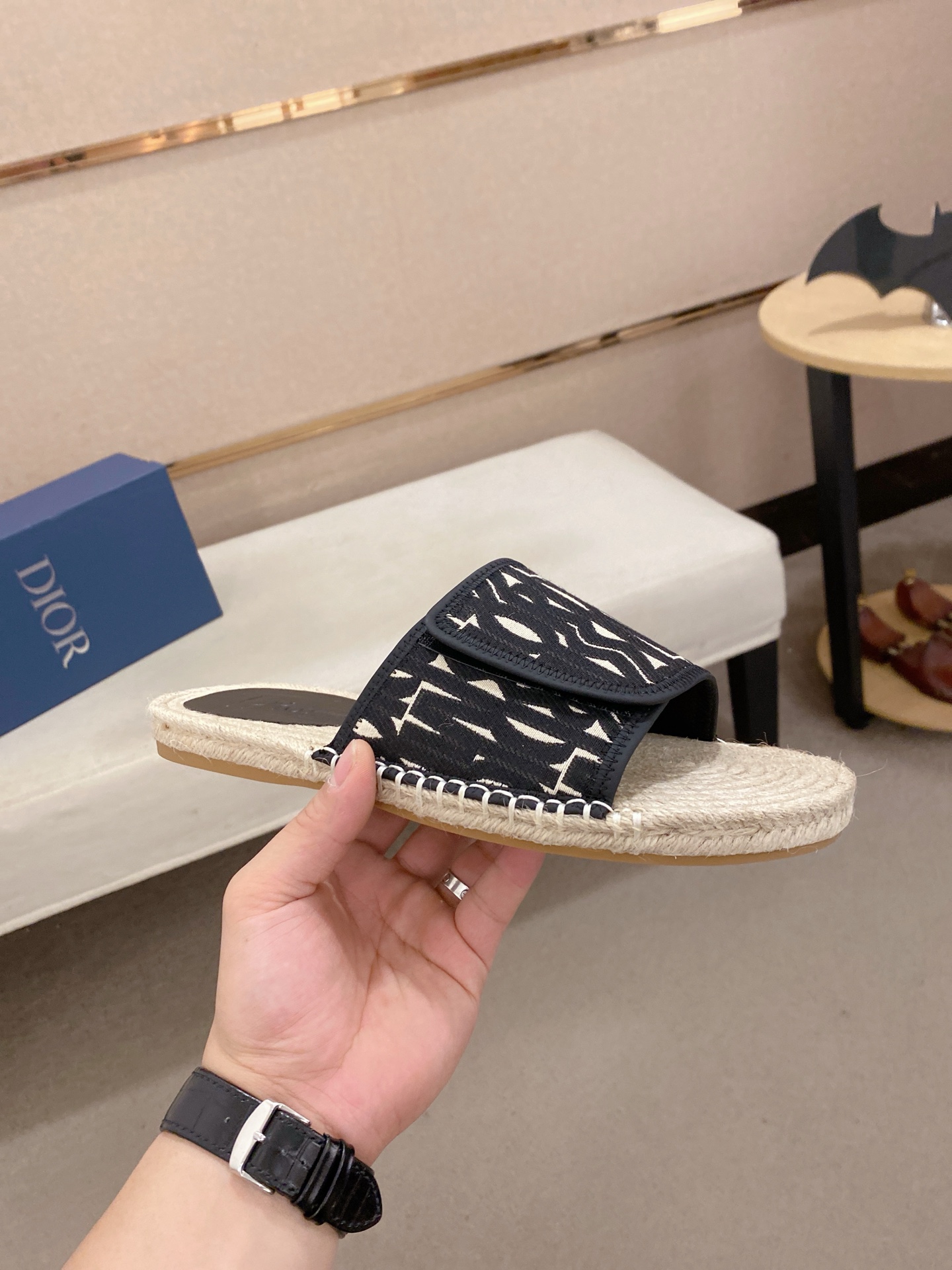 Dior Men's Espadrille Flat Sandal in Signature Oblique Canvas 5 i1745737455728 1721 0 3