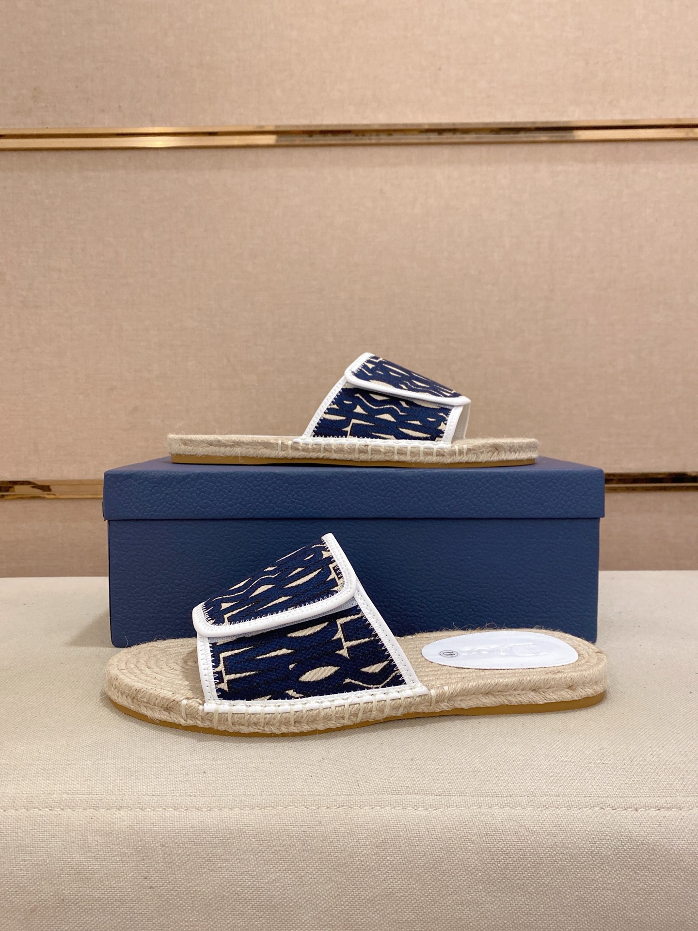 Dior Men's Blue Oblique Pattern Espadrille Sandals, Sizes 38-44 8 i1745737489109 6817 0 6