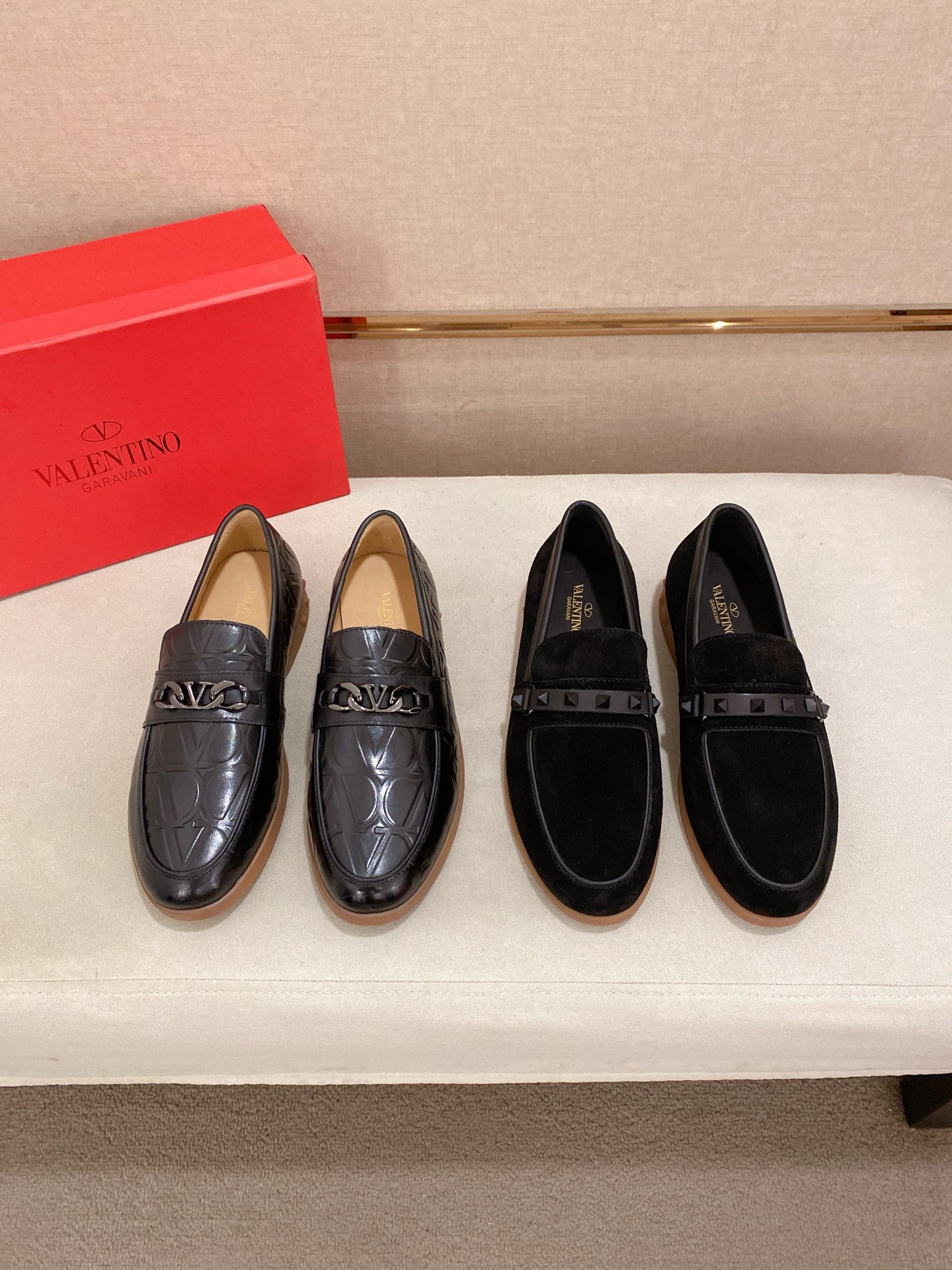 Valentino Men's Black Suede Loafers with Rockstud Detail, Size 38-44 11 i1745738099133 1801 0 8