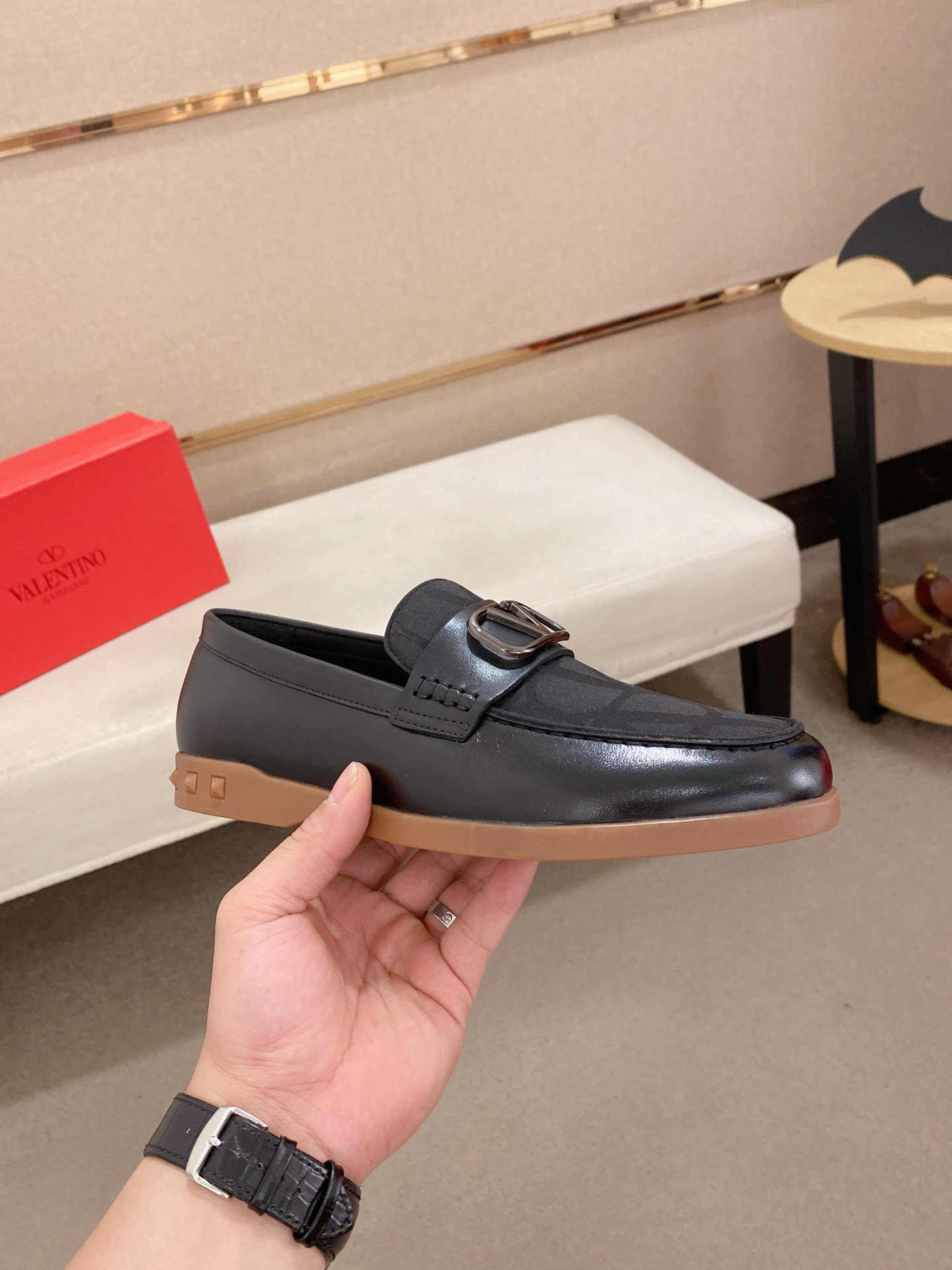 Valentino Men's Black Leather Loafers | Size 38-44 Italian Craftsmanship 5 i1745738148526 3251 0 3