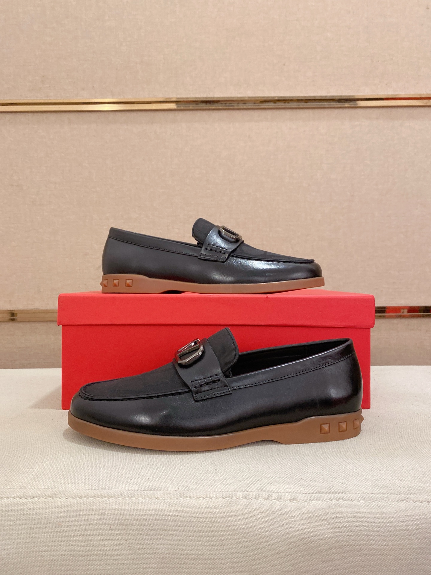 Valentino Men's Black Leather Loafers | Size 38-44 Italian Craftsmanship 8 i1745738149819 9560 0 5