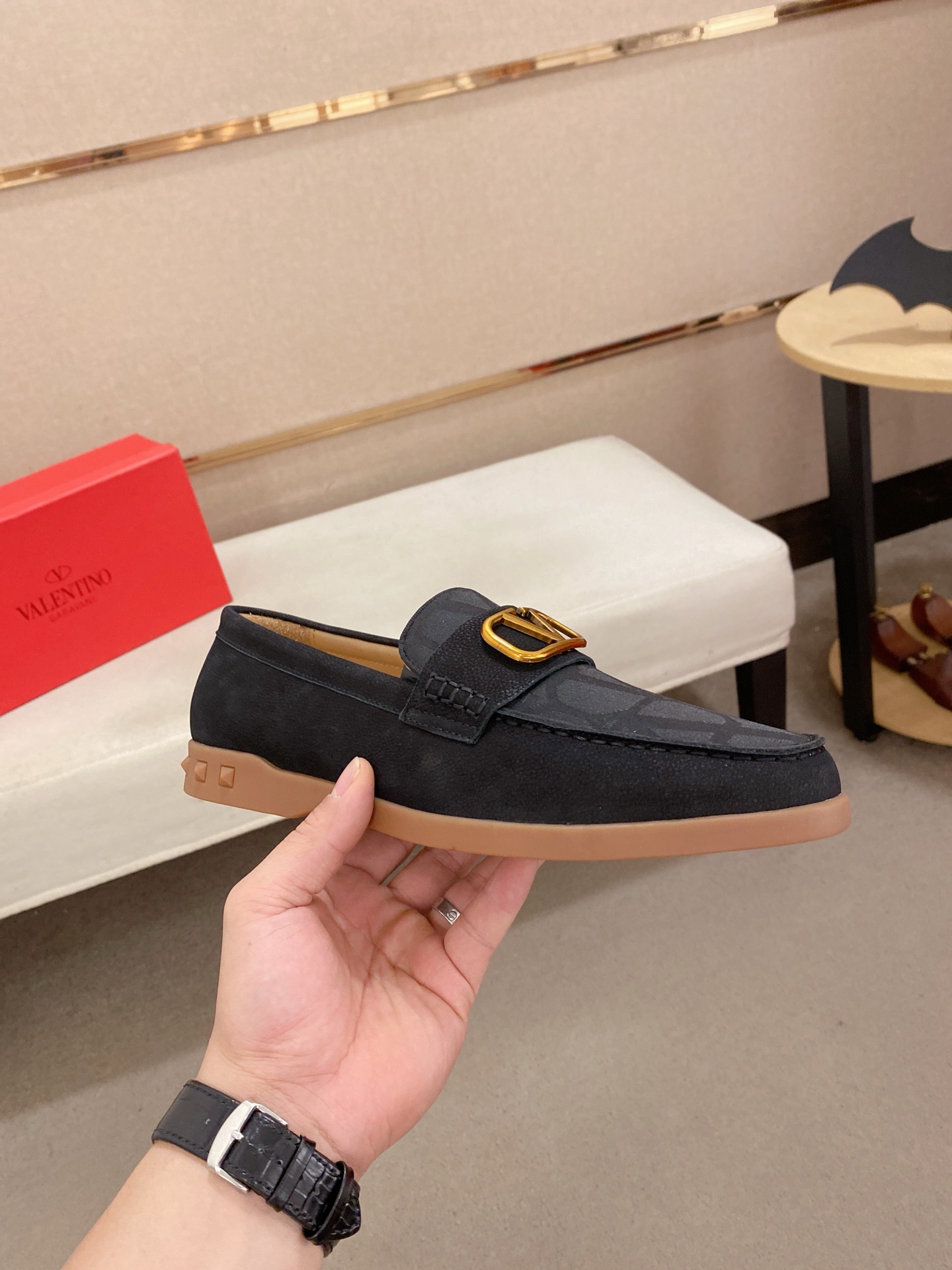 Valentino Men's Leather Loafers - Stylish and Comfortable, Sizes 38-44 5 i1745738217572 7647 0 3
