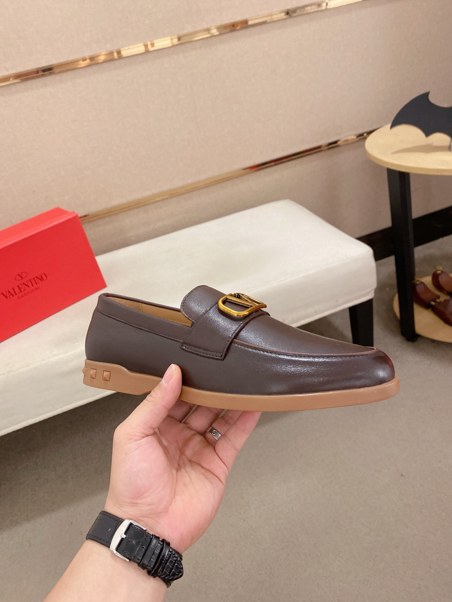 Valentino Men's Leather Loafers - Elegant Style & Comfortable Fit 5 i1745738398105 2268 0 3