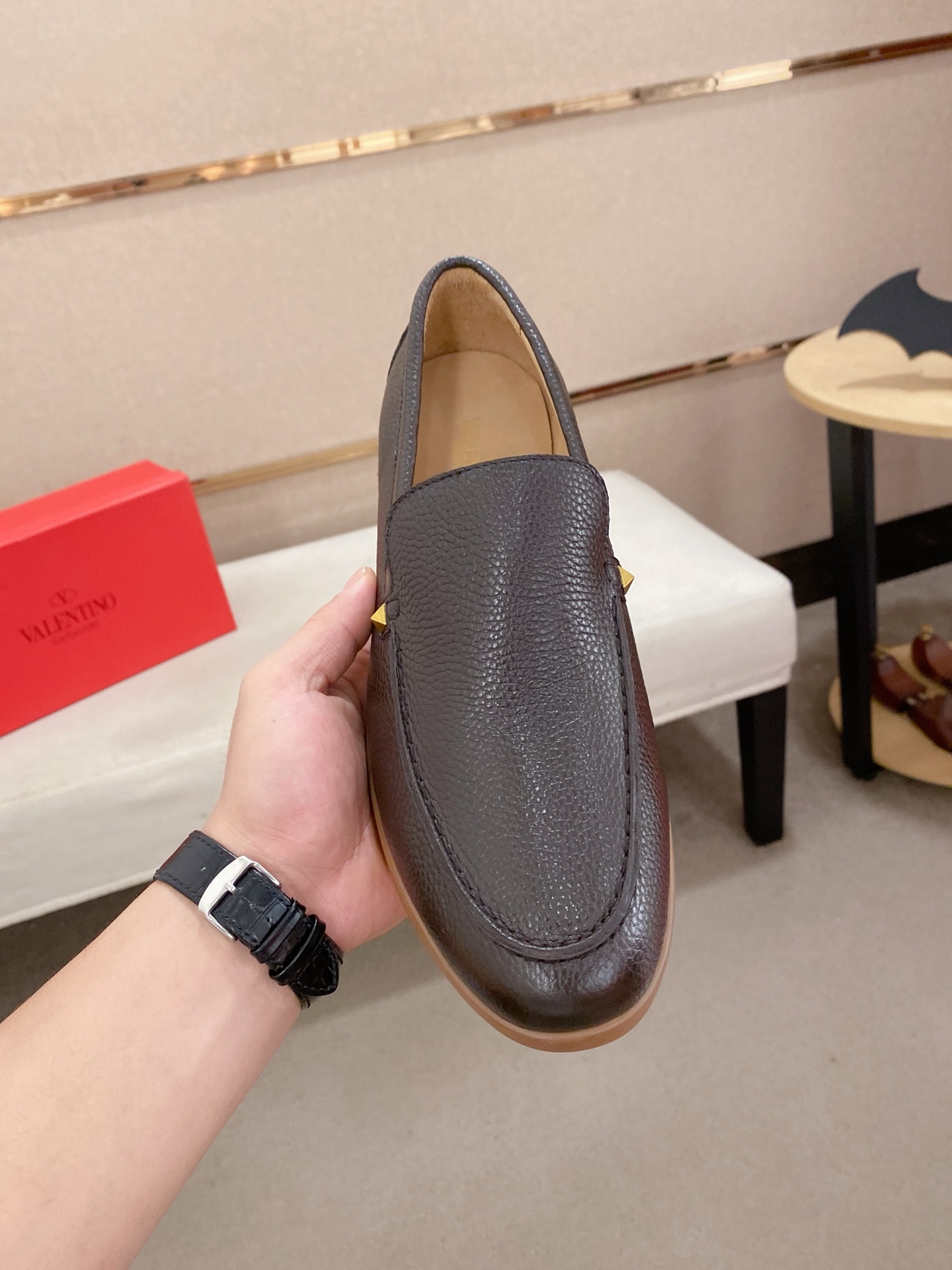 Valentino Men's Leather Loafers - Elegant, Comfortable, and Stylish 3 i1745738498121 4603 0 1
